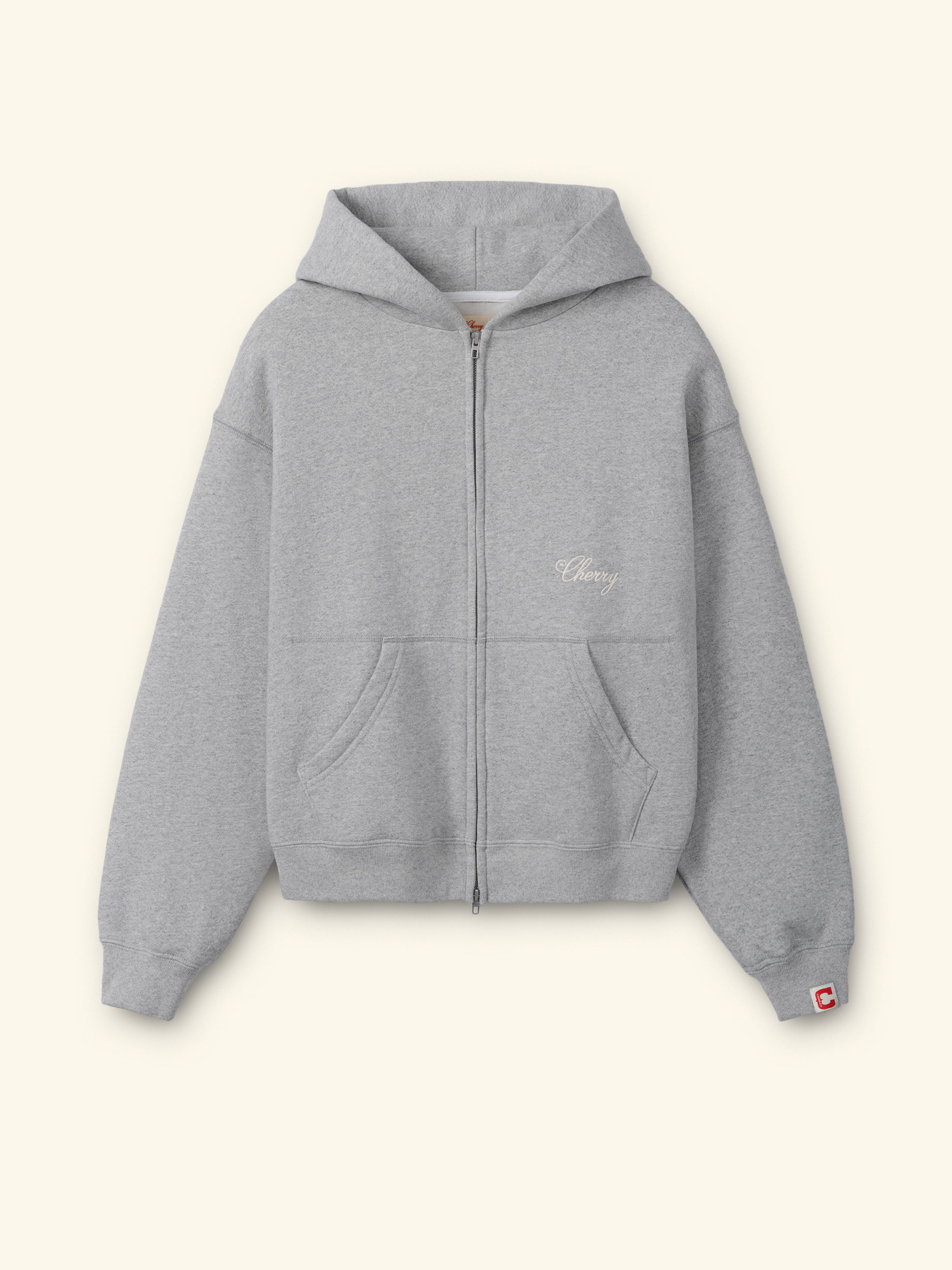 American Classic Zip Hoodie (Heather Grey) – CHERRY LA