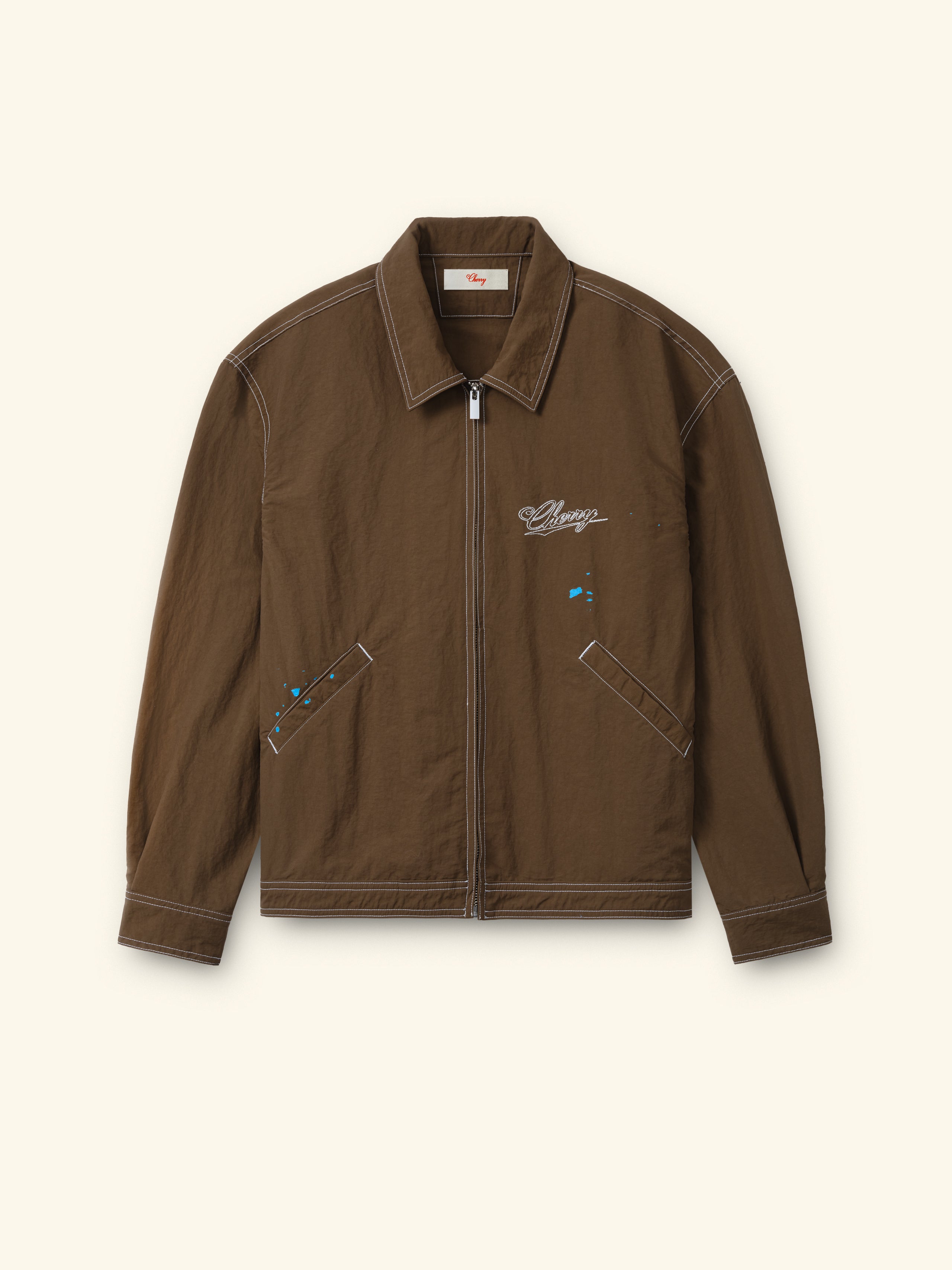 Nylon Running Jacket (Brown) – CHERRY LA Nylon Running Jacket (Brown) – CHERRY LA