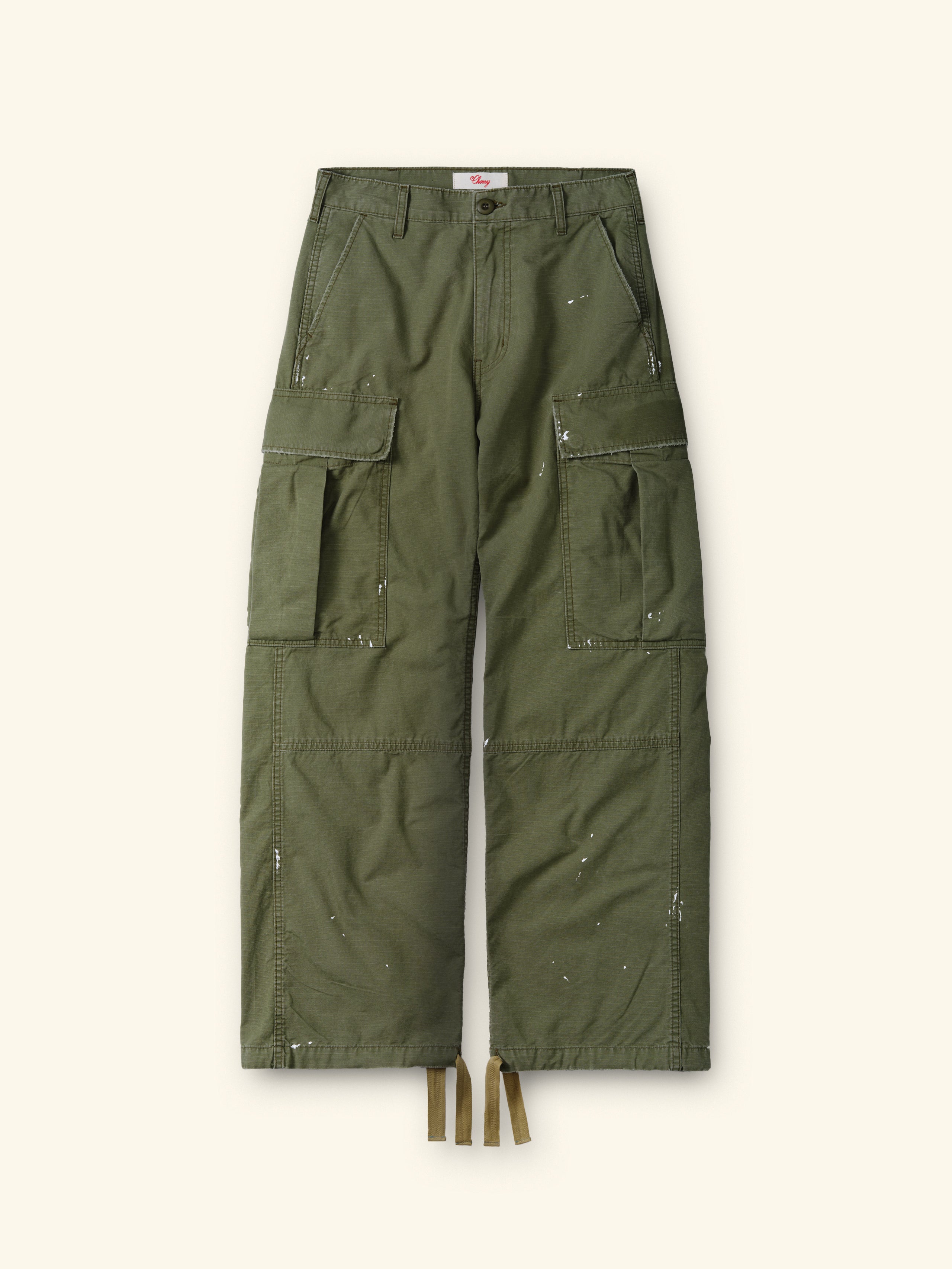 Wide Leg Cargo Pants (Army Green) – CHERRY LA