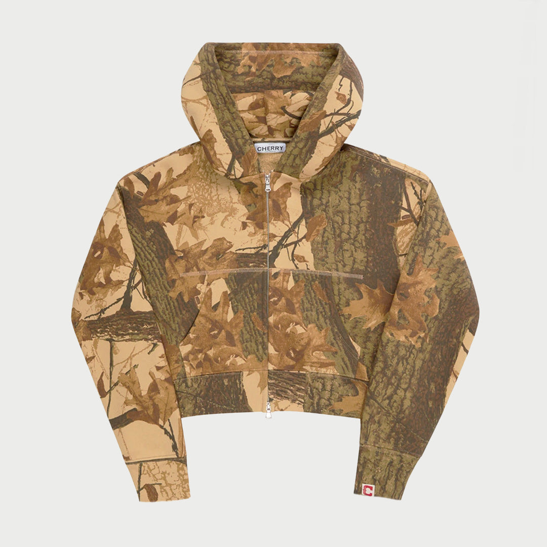 Womens camo zip up hoodie sale