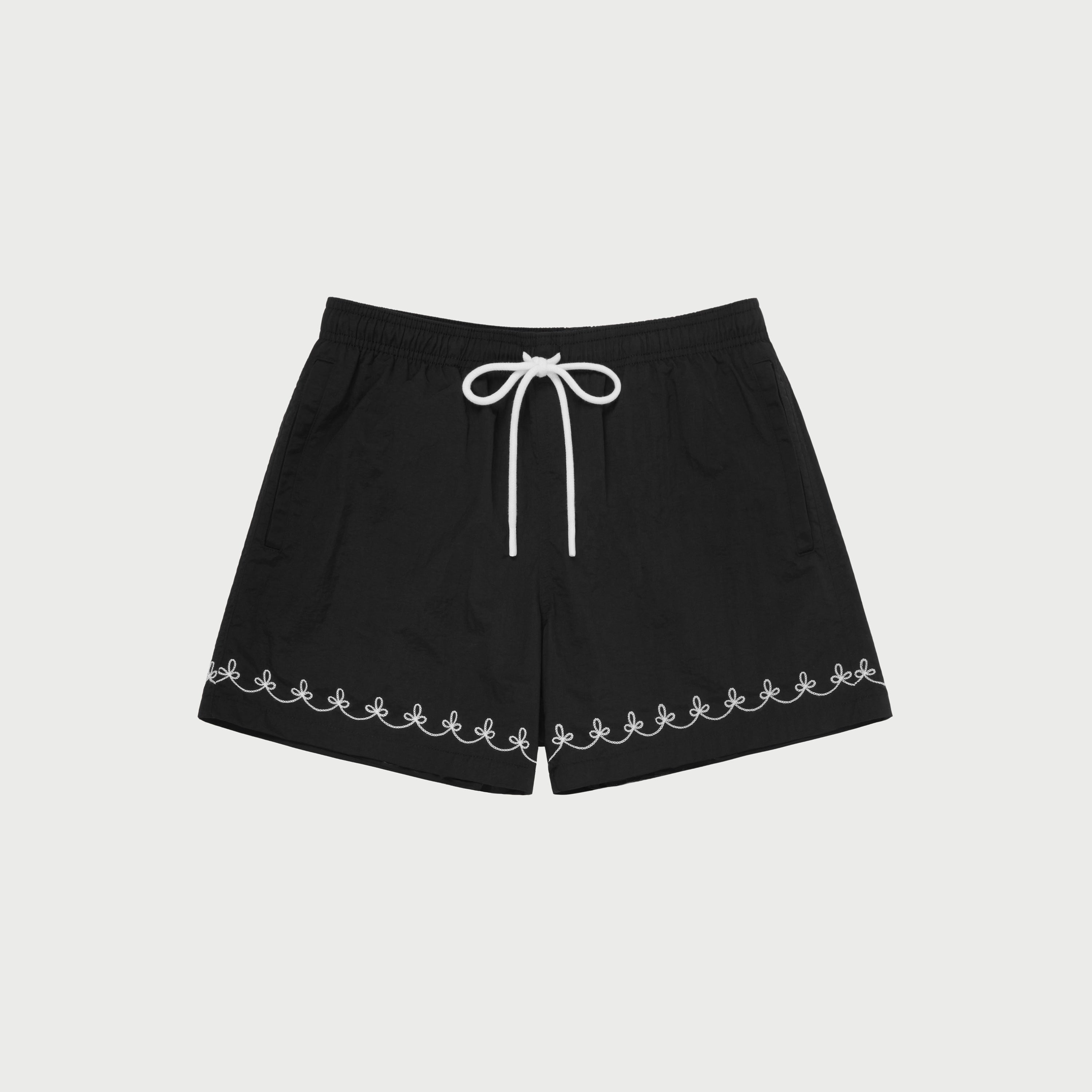 Korean Style] High Waist Black A-line Dress-up Short – Ordicle