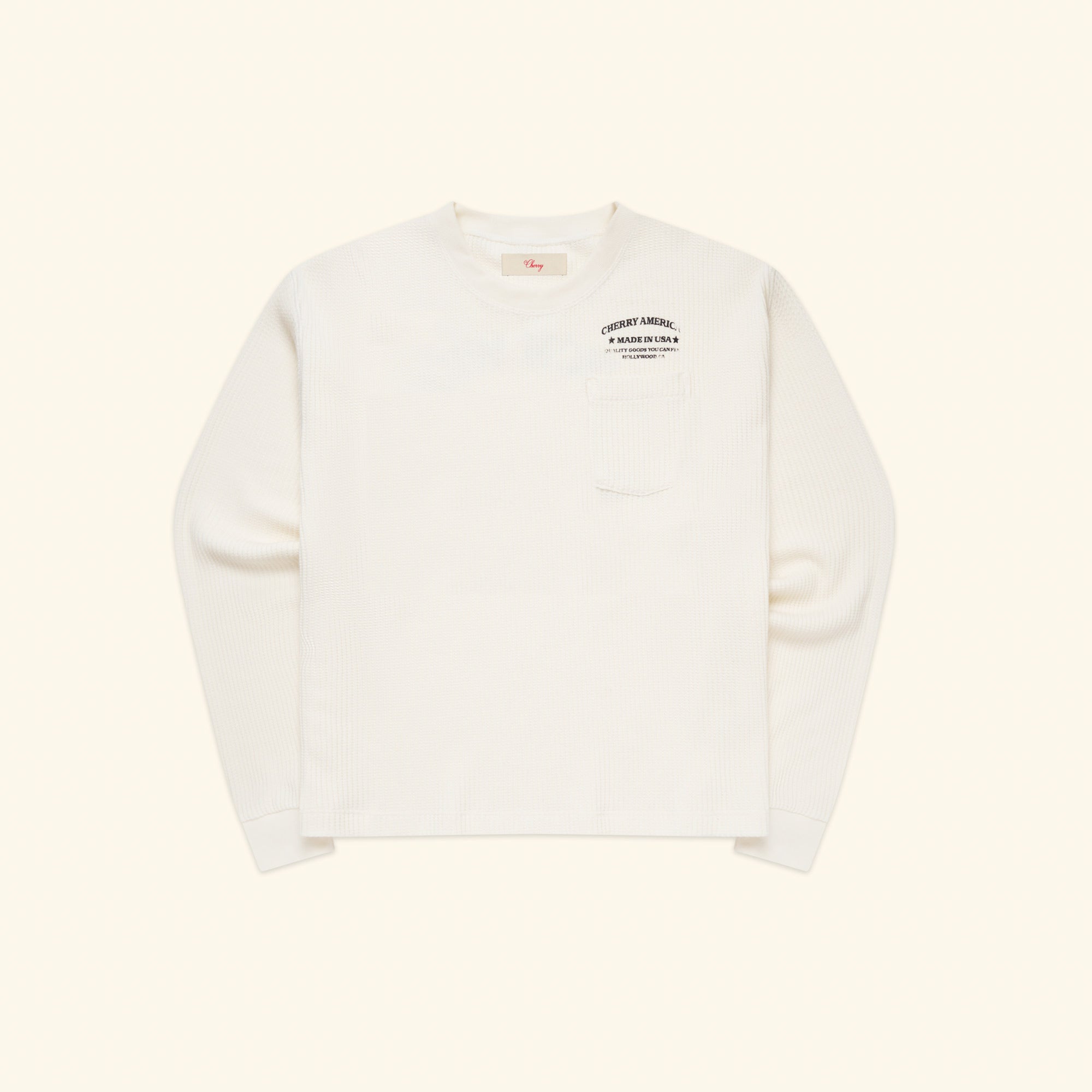 Ranch Wear Pocket Boxy Thermal (Natural) – CHERRY LA