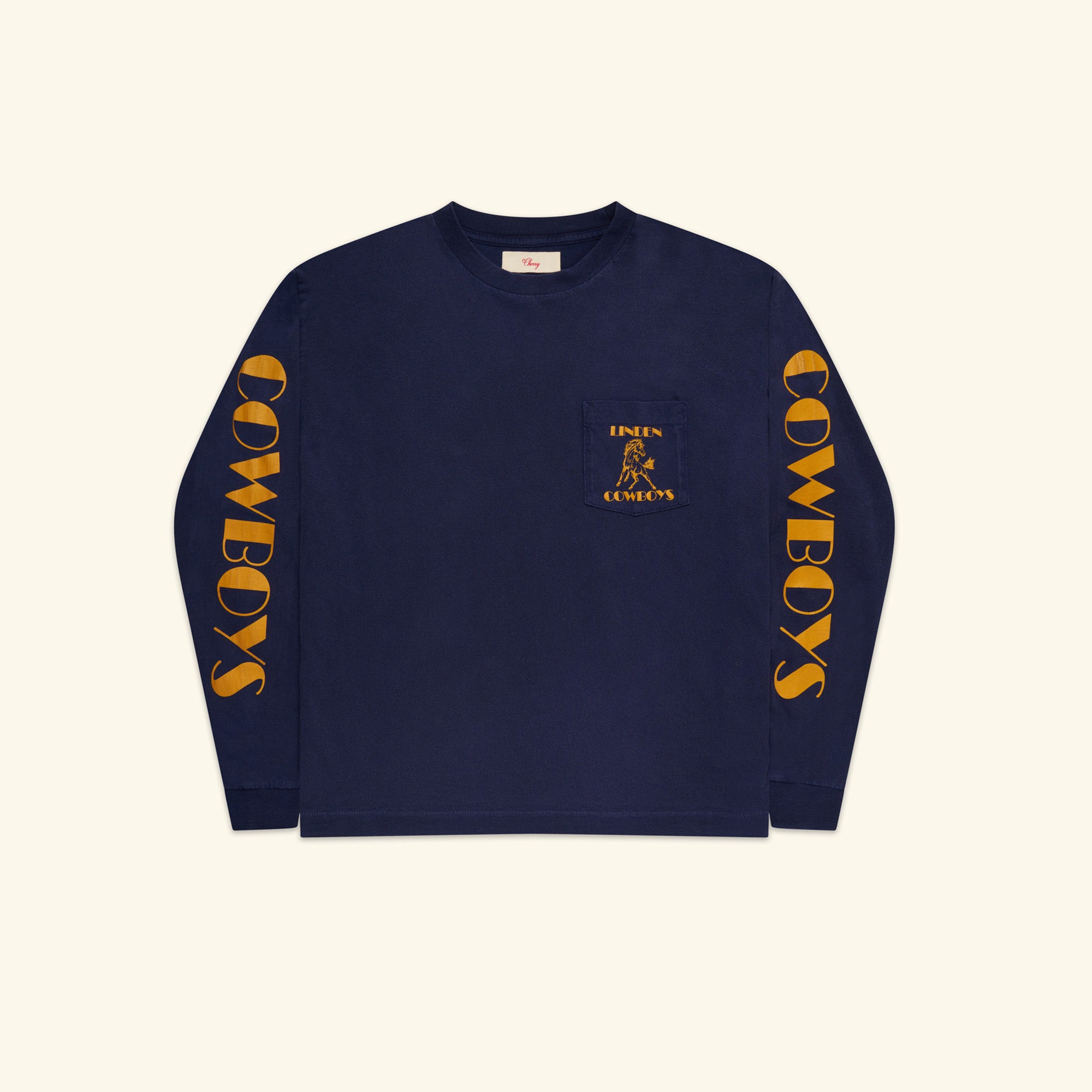 Cowboys Longsleeve Pocket T-Shirt (Midnight) – CHERRY LA
