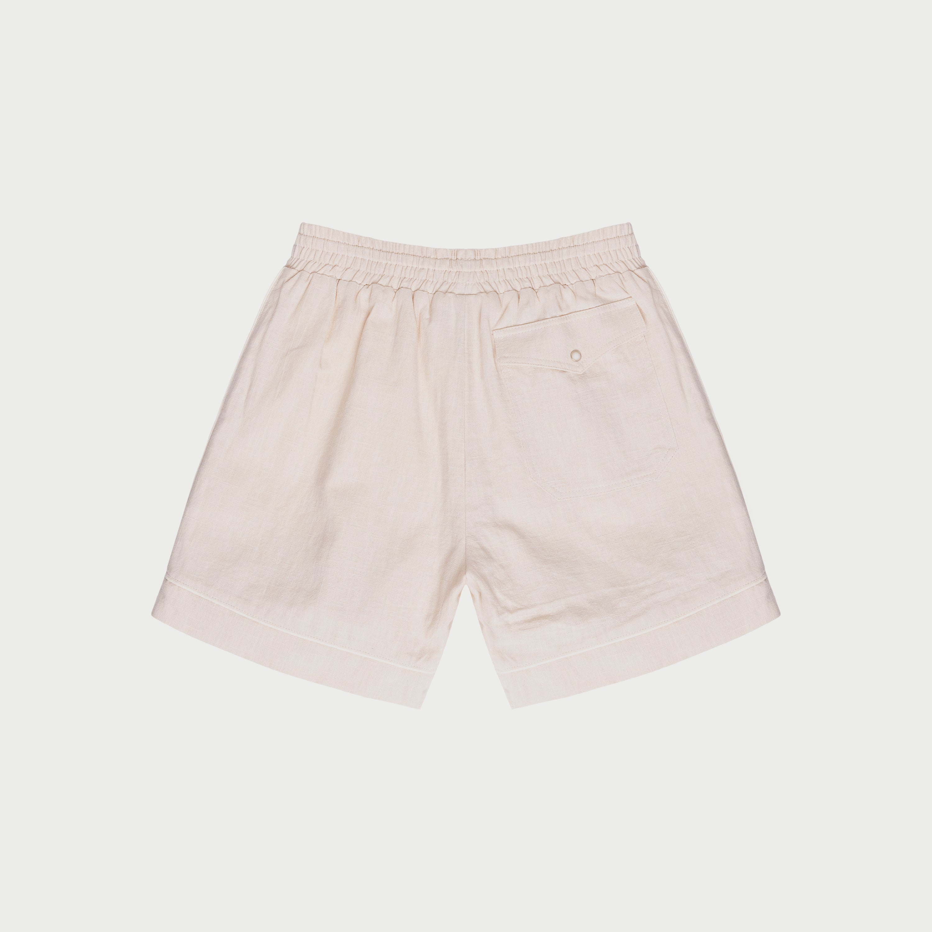 Linen Athletic Short (Camel)