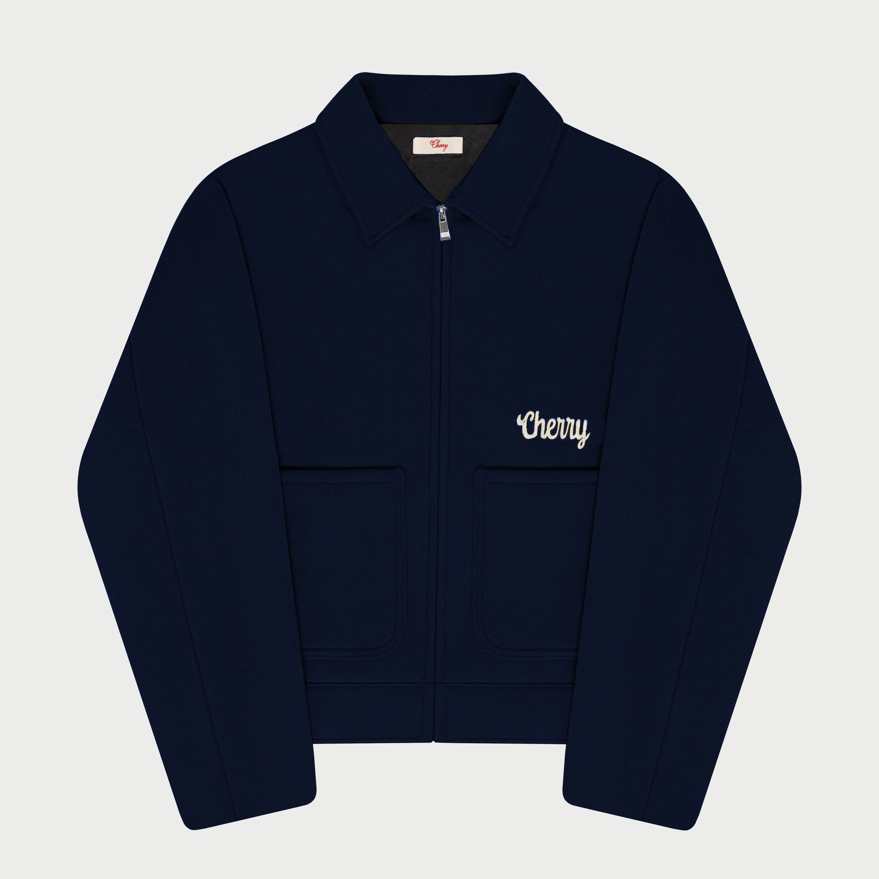 Wool Club Jacket (Navy) – CHERRY LA