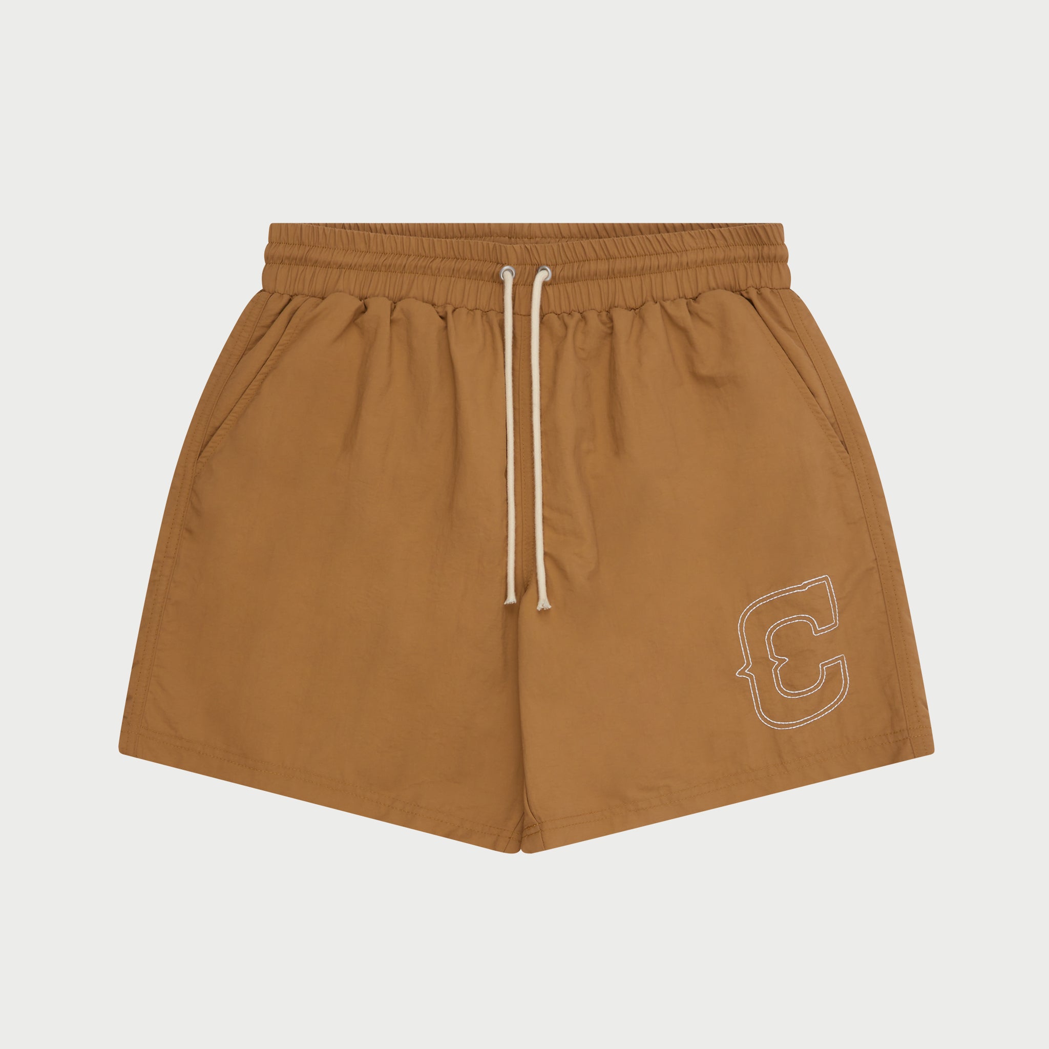 Nylon Championship Shorts (Camel)