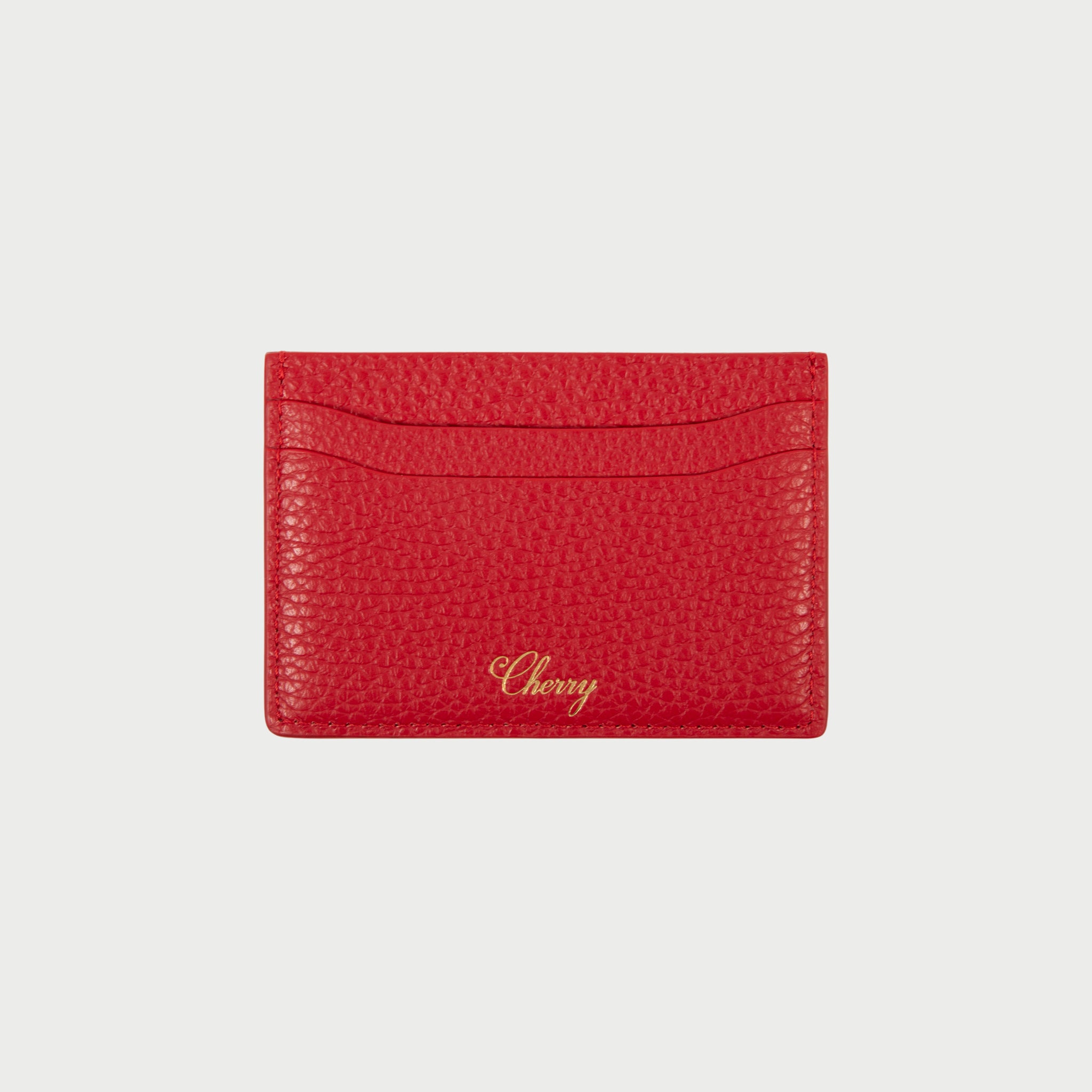 Leather Card Holder (Red)