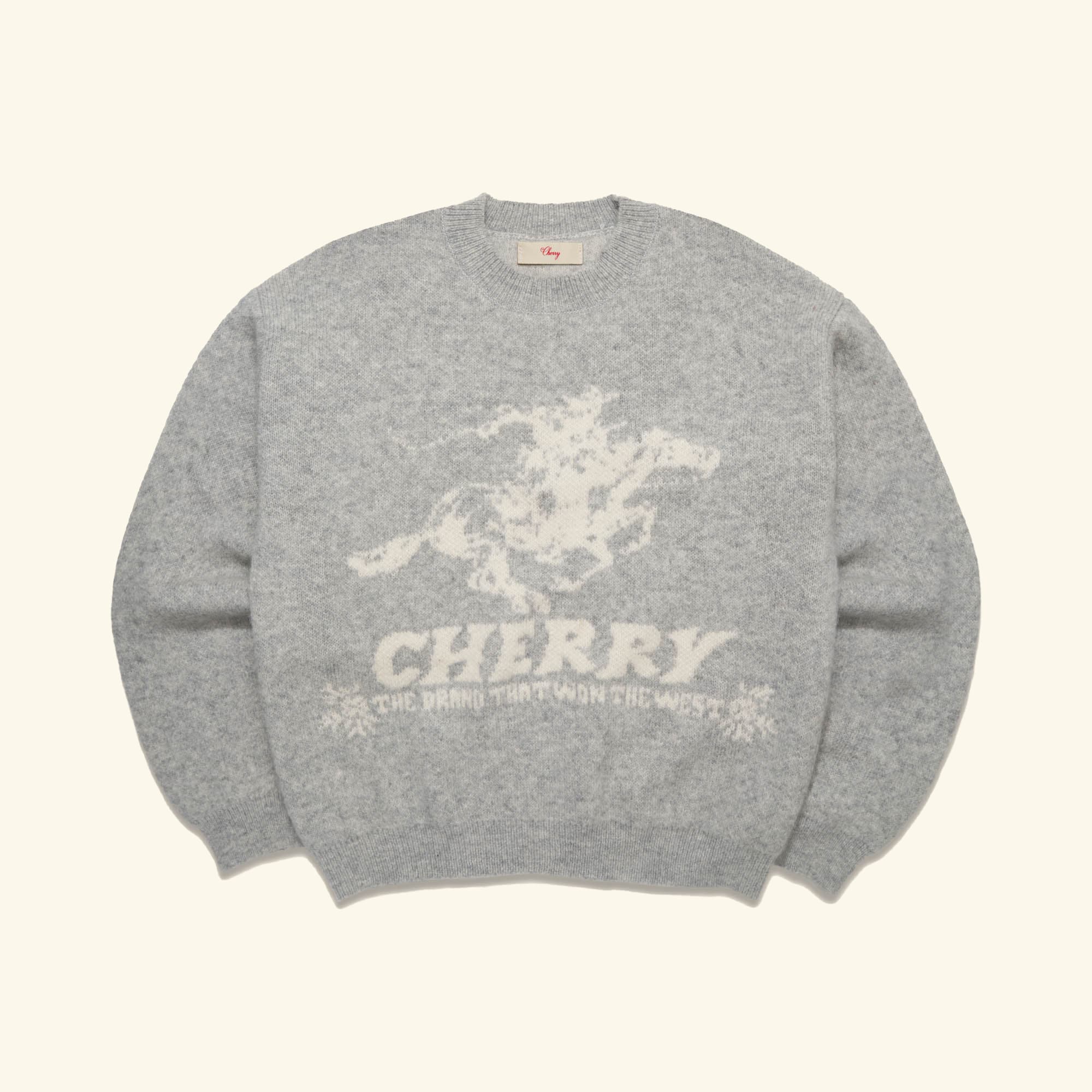 Won The West Knit Crew (Heather Grey) – CHERRY LA
