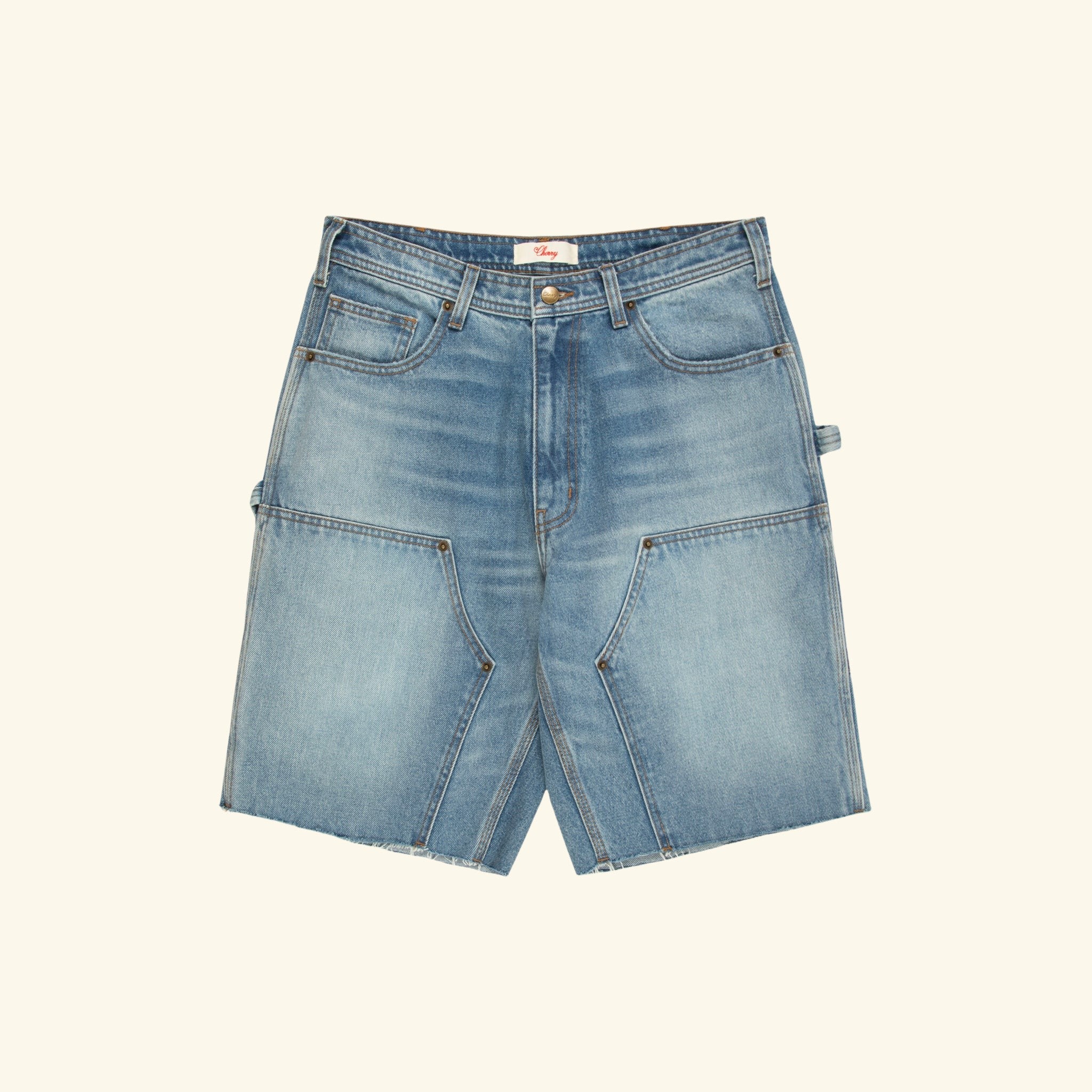 パンツ Handwriting Double Knee Denim Short Supreme Handwriting Double Knee Denim Short (SS25) - $168