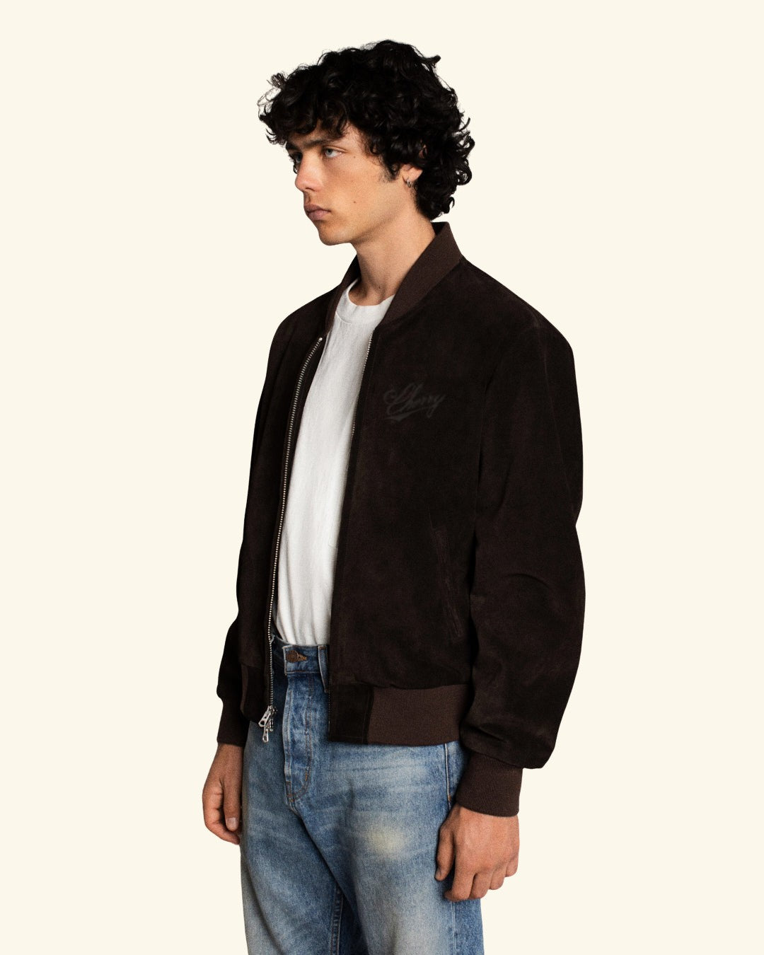 Suede Bomber Jacket