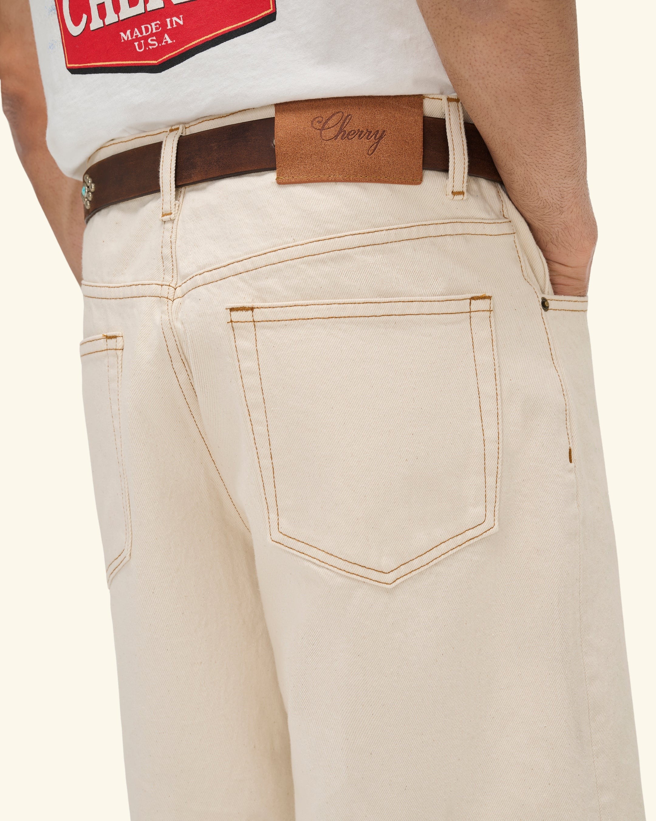 5 Pocket Twill Jorts (Ecru)