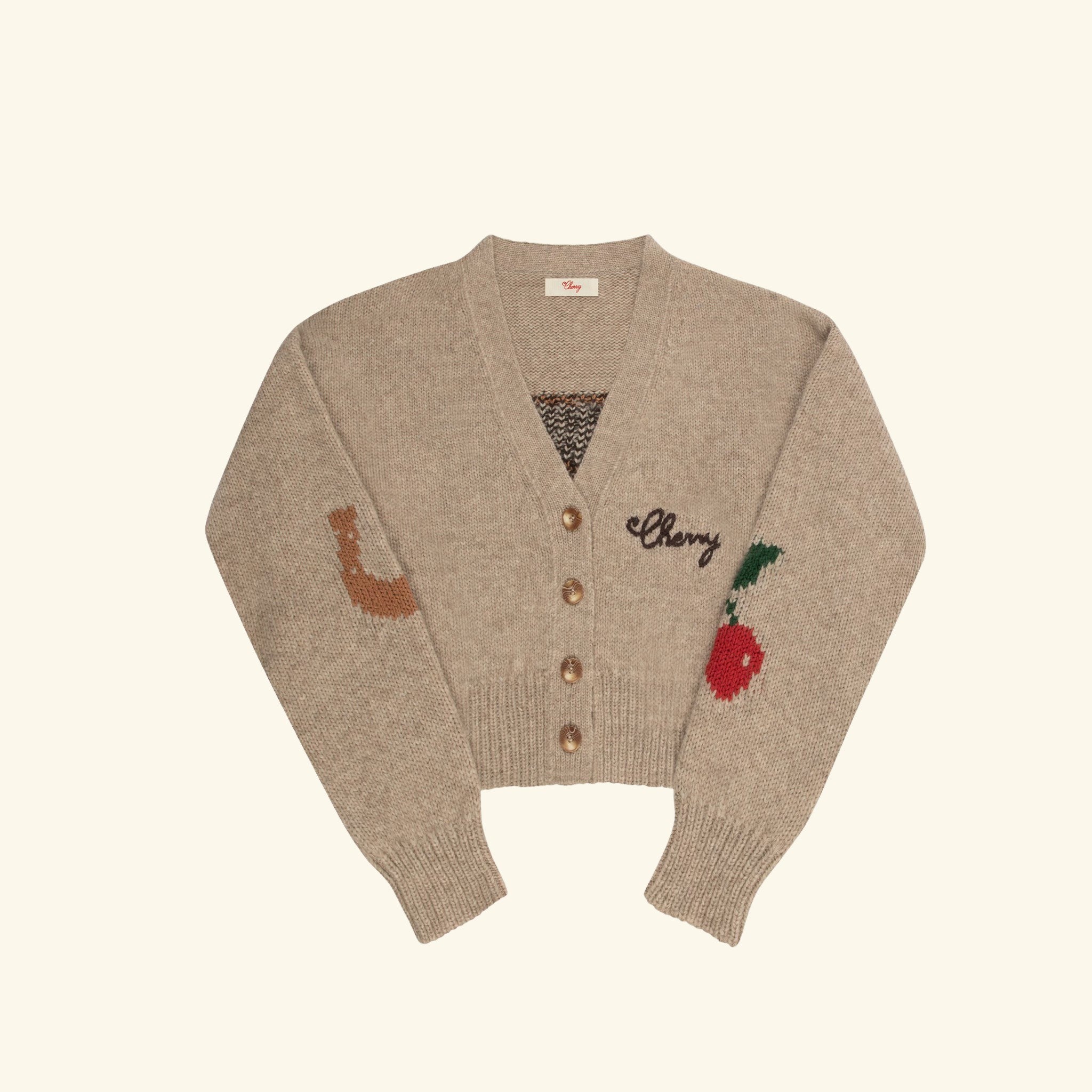 Cropped Stables Cardigan (Heather Oat) – CHERRY LA