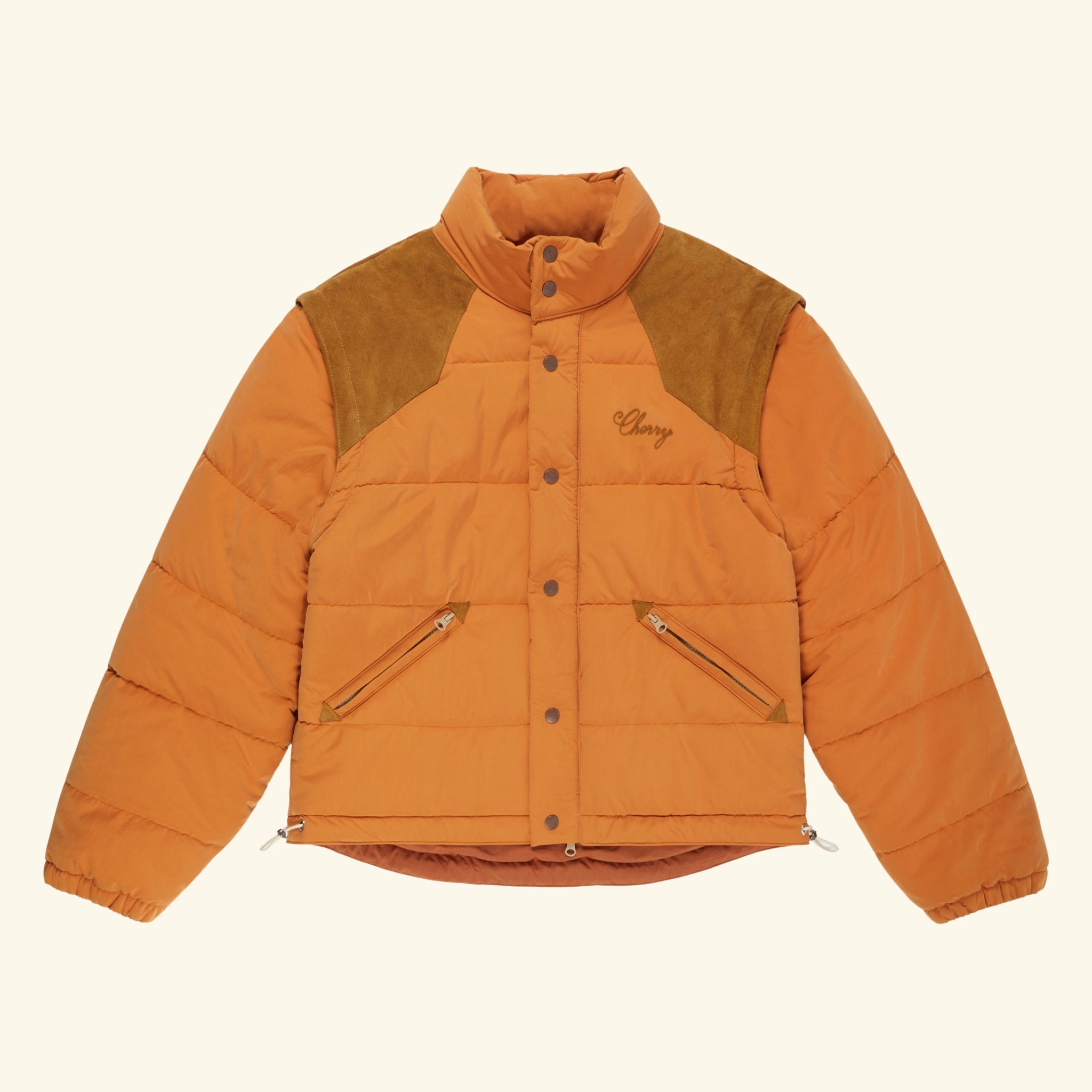 Mountain Puffer Jacket (Orange) – CHERRY LA