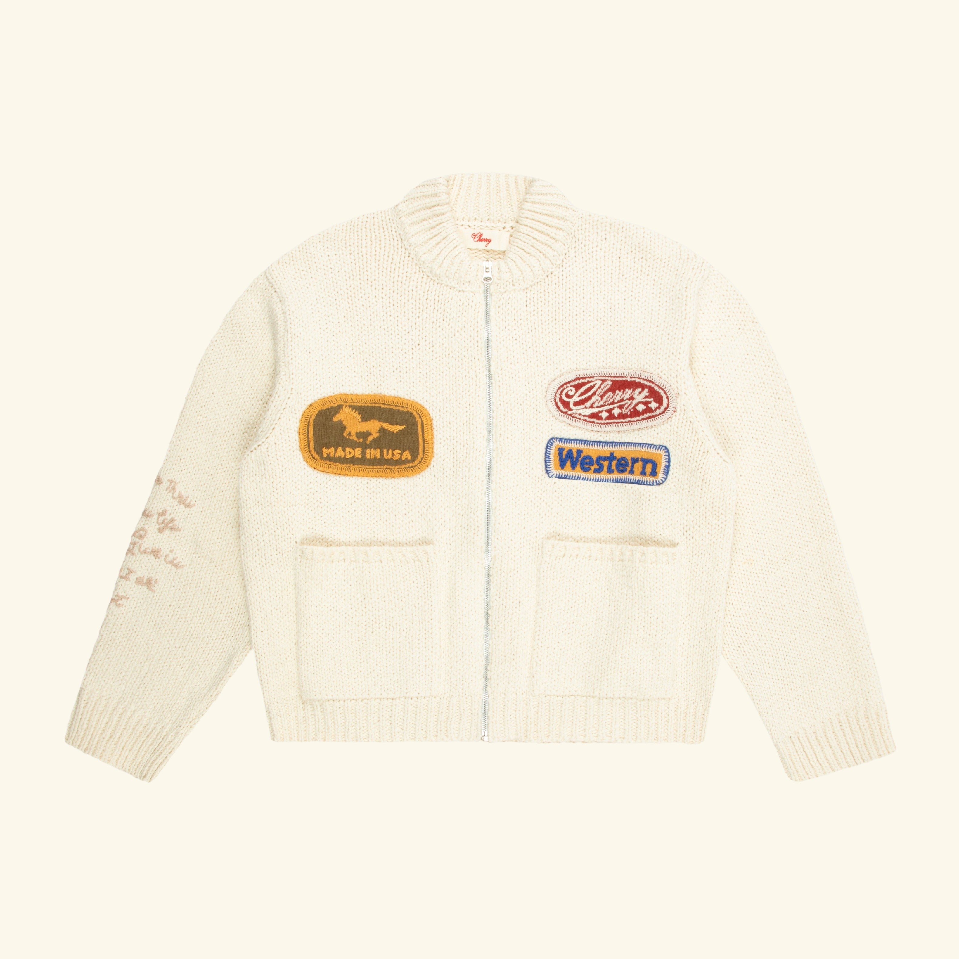 Knit Zip Up – CHERRY LA