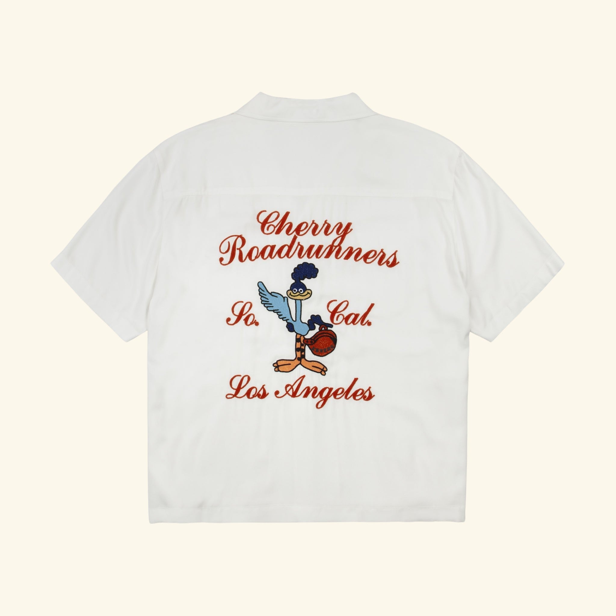 Roadrunner Bowling Shirt (White) – CHERRY LA Roadrunner Bowling Shirt (White) – CHERRY LA