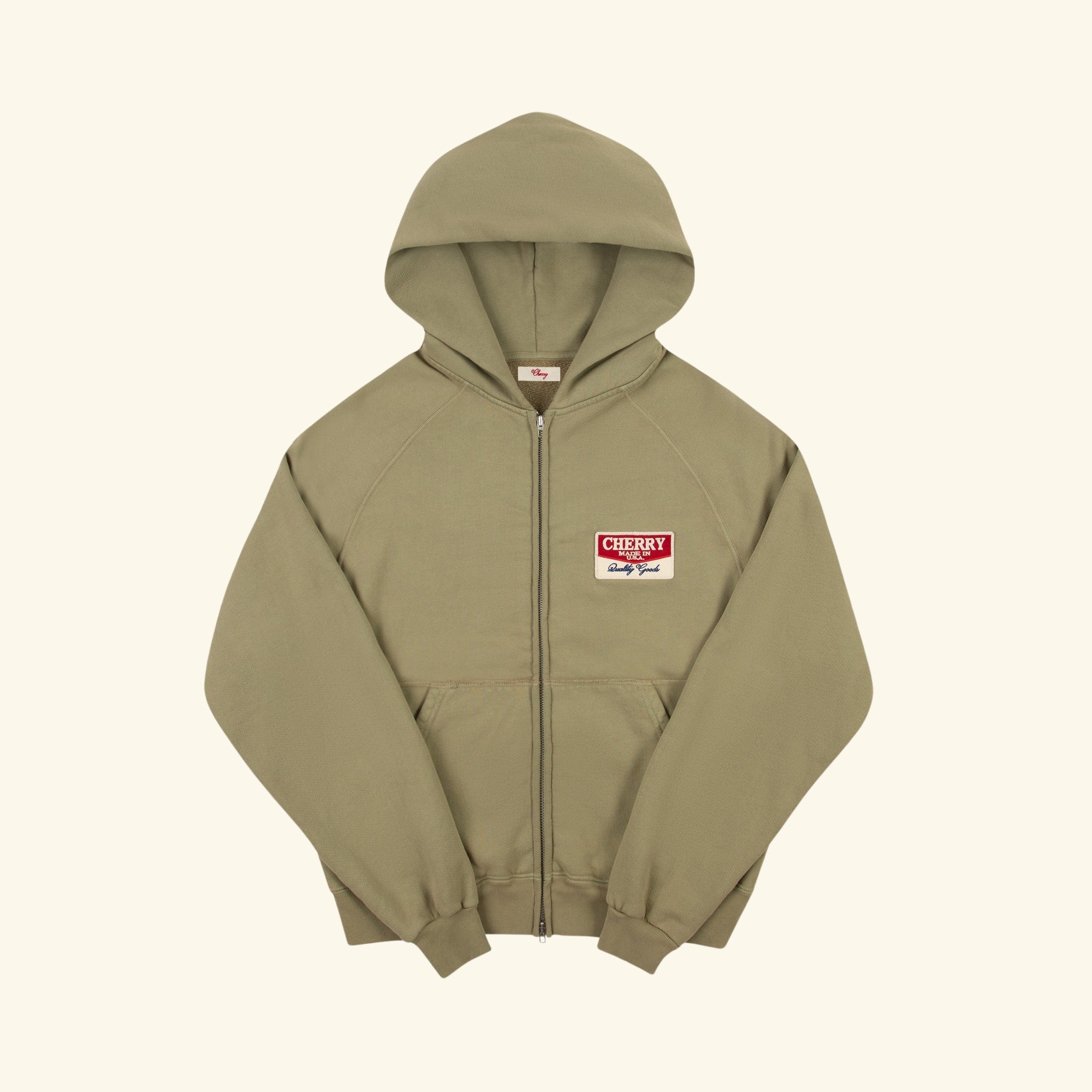 Desert Gecko Zip Up Hoodie (Cactus) – CHERRY LA