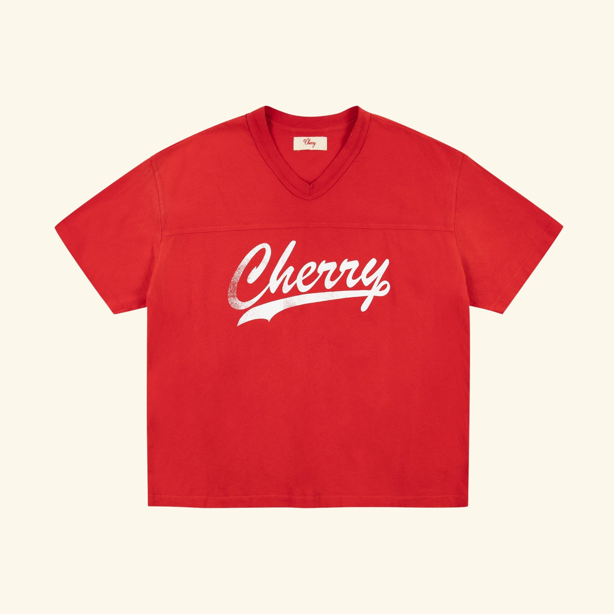 Cotton Football Boxy Jersey (Red) – CHERRY LA