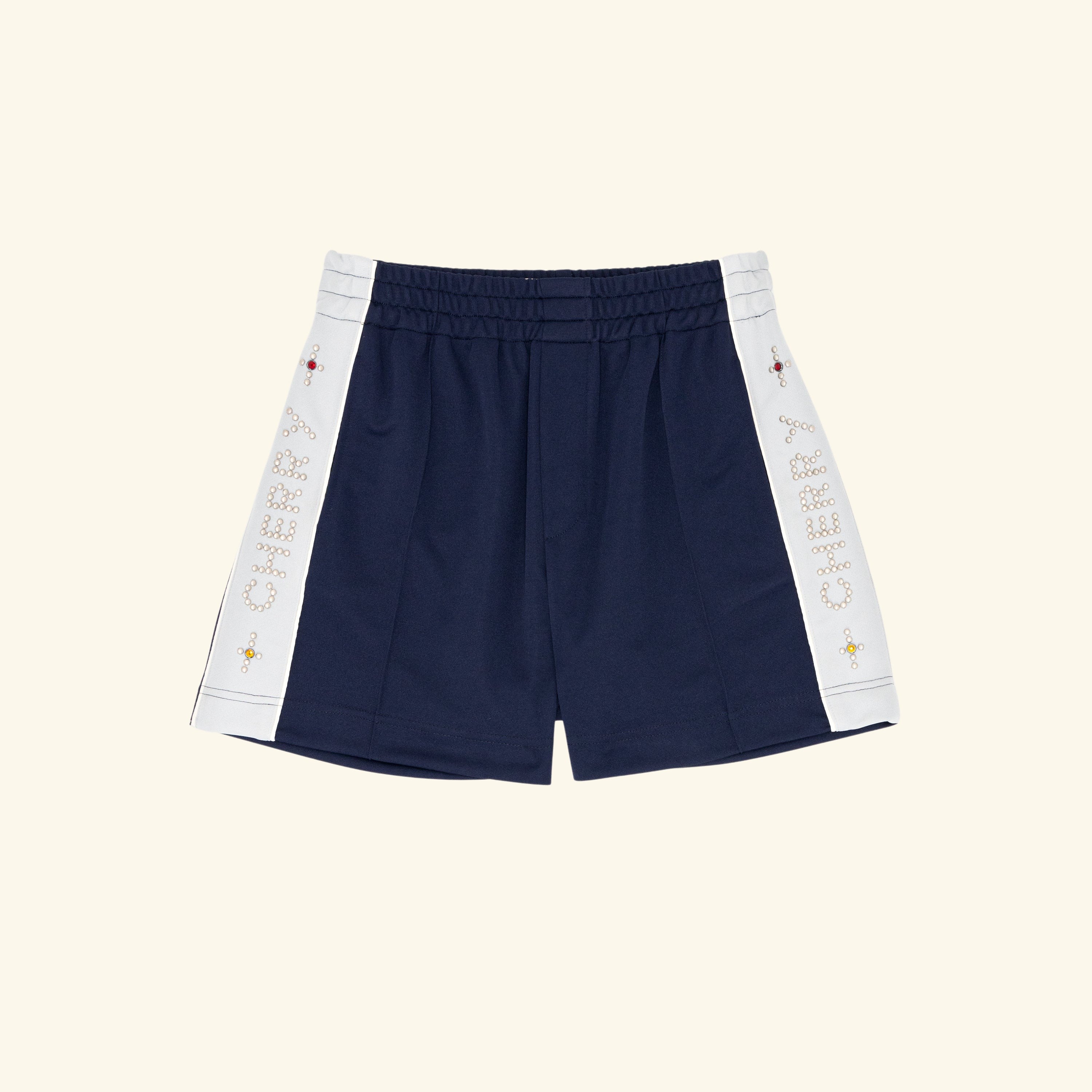 Studded Shorts (Navy)