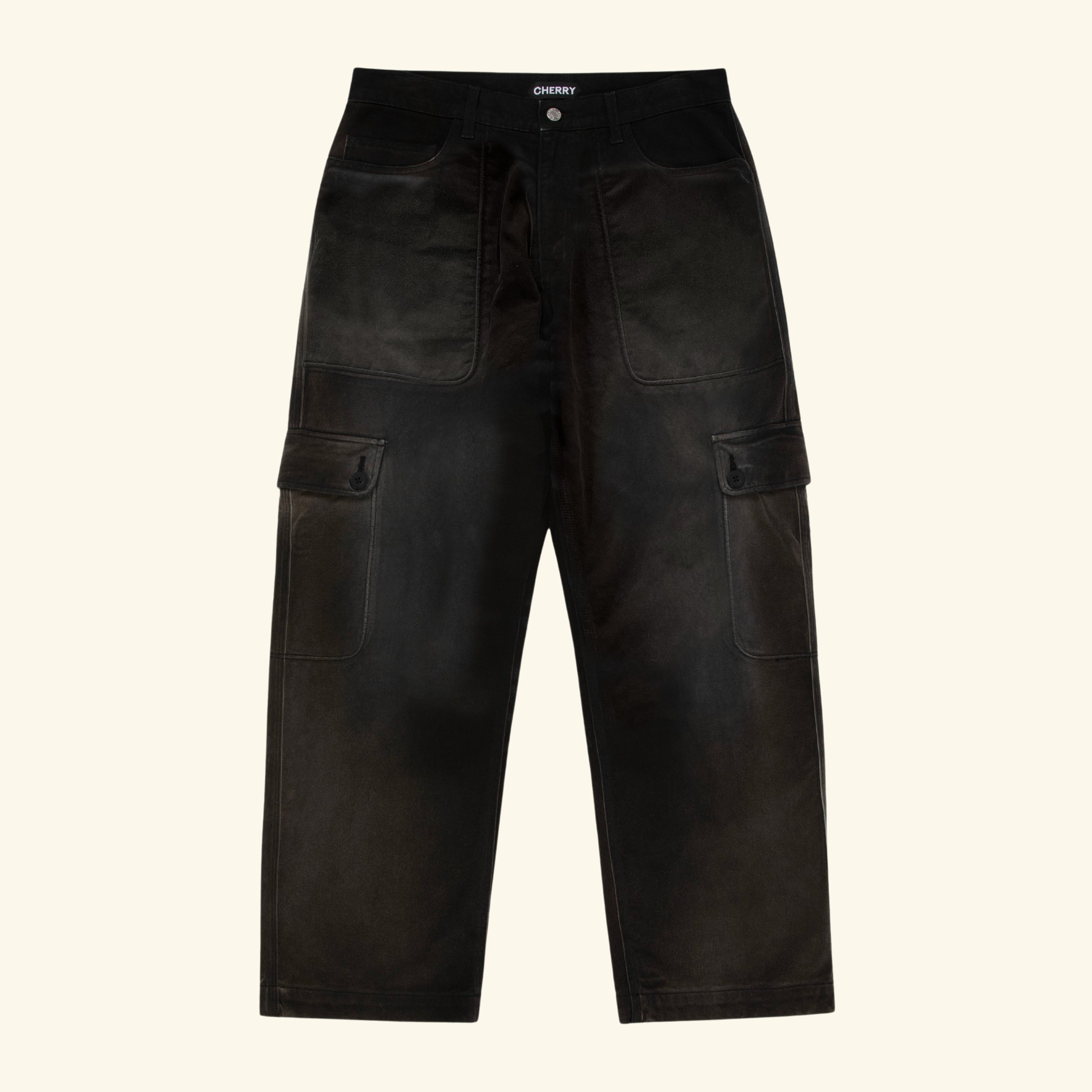 Six Pocket Cargo Pants (Vintage Black) – CHERRY LA