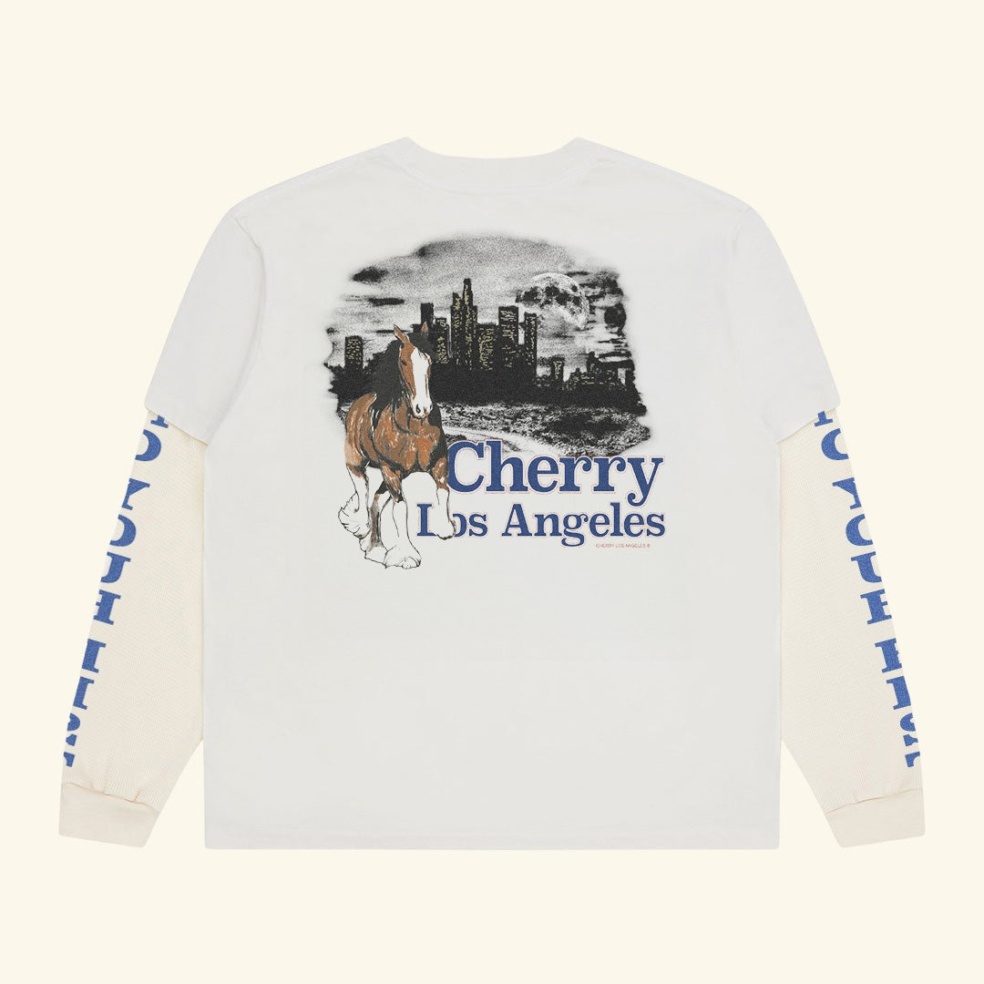 Urban Cowboy Boxy Pocket Thermal L/S Tee – CHERRY LA