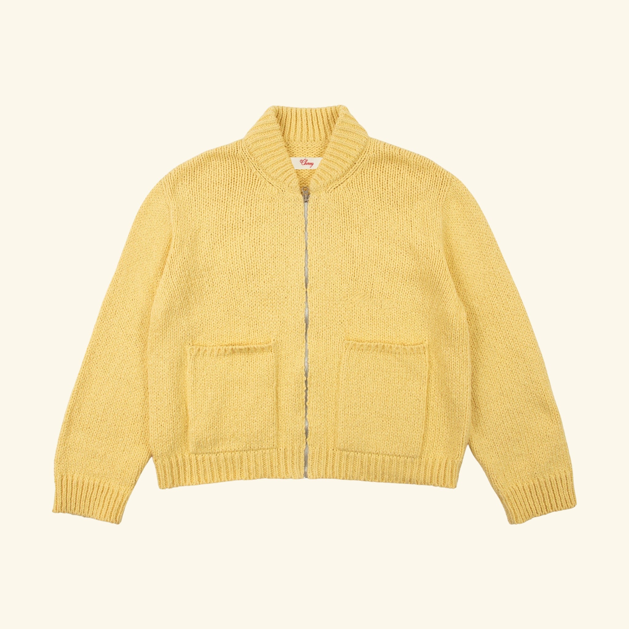 Cotton Knit Zip Jacket (Butter) – CHERRY LA