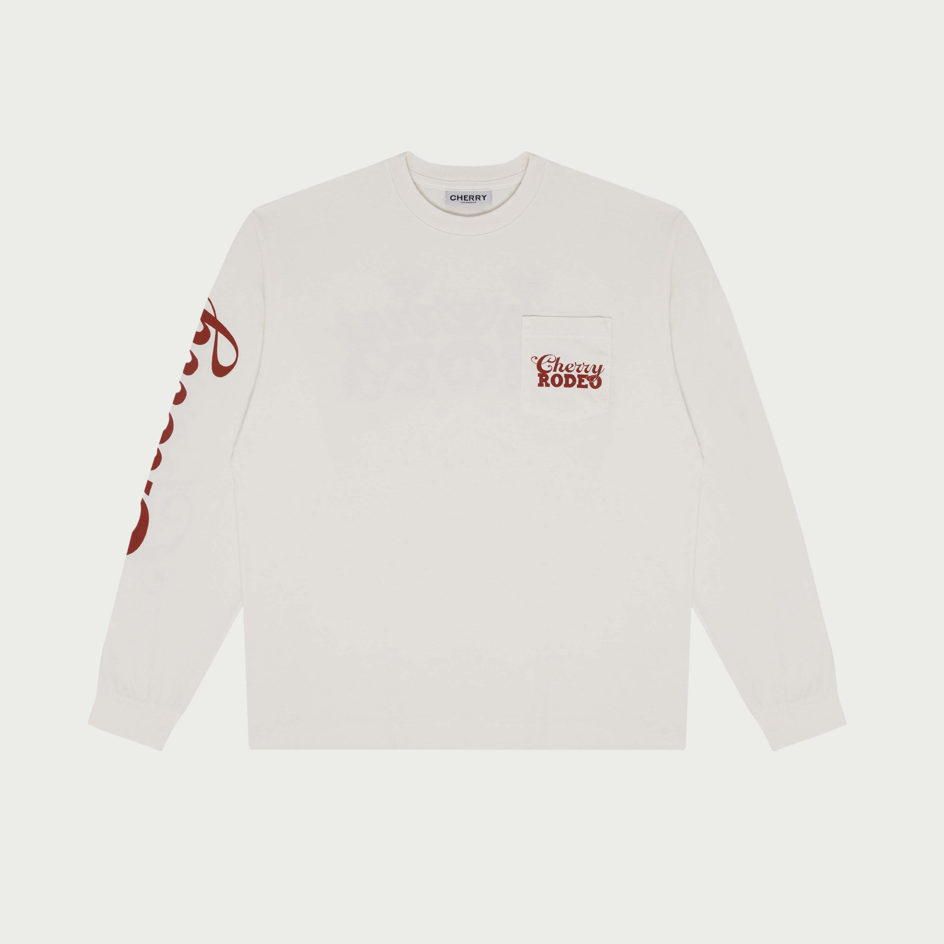 Rodeo L/S Pocket Tee (Cream) – CHERRY LA