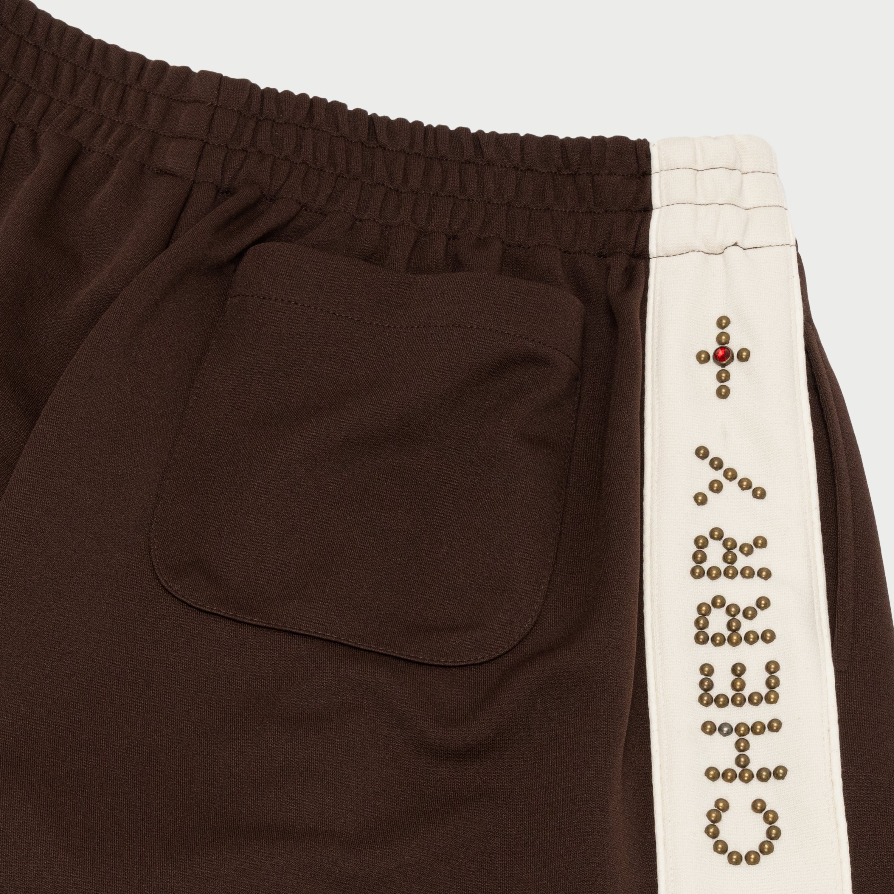 Studded Shorts (Brown)