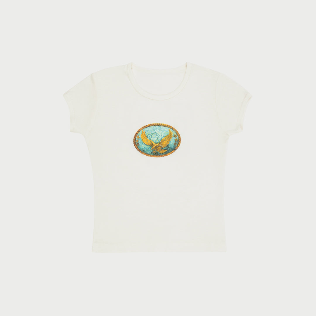 Saloon Scoop Neck Baby Tee