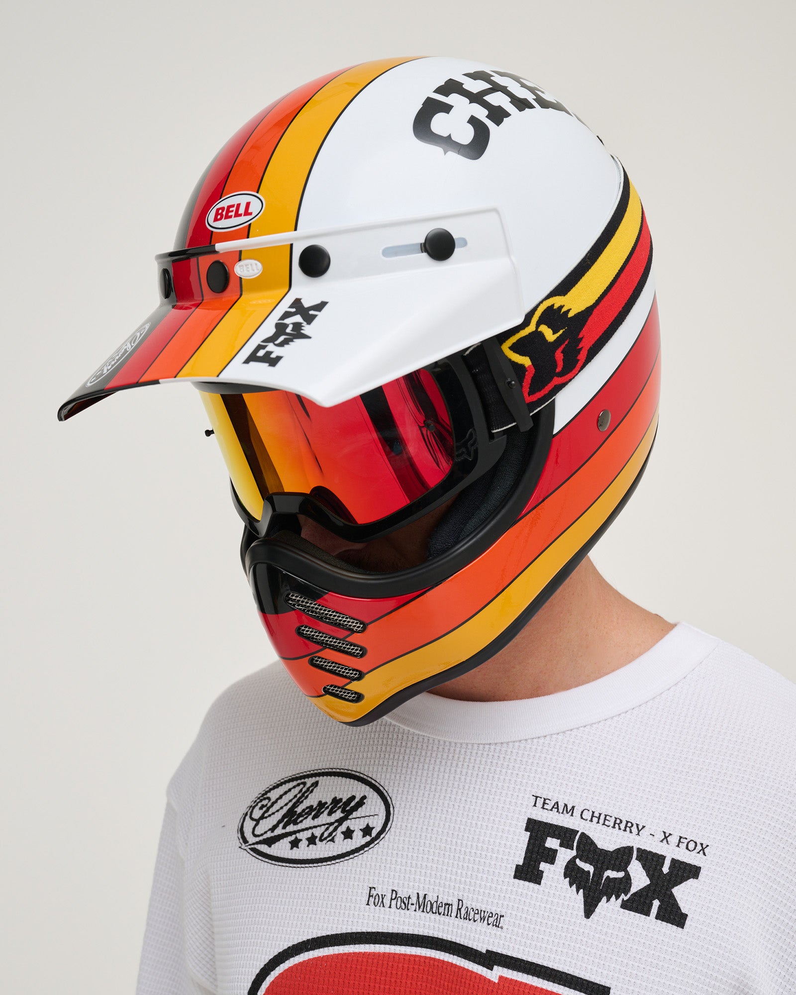 Fox X Cherry Moto-3 Helmet (Black)