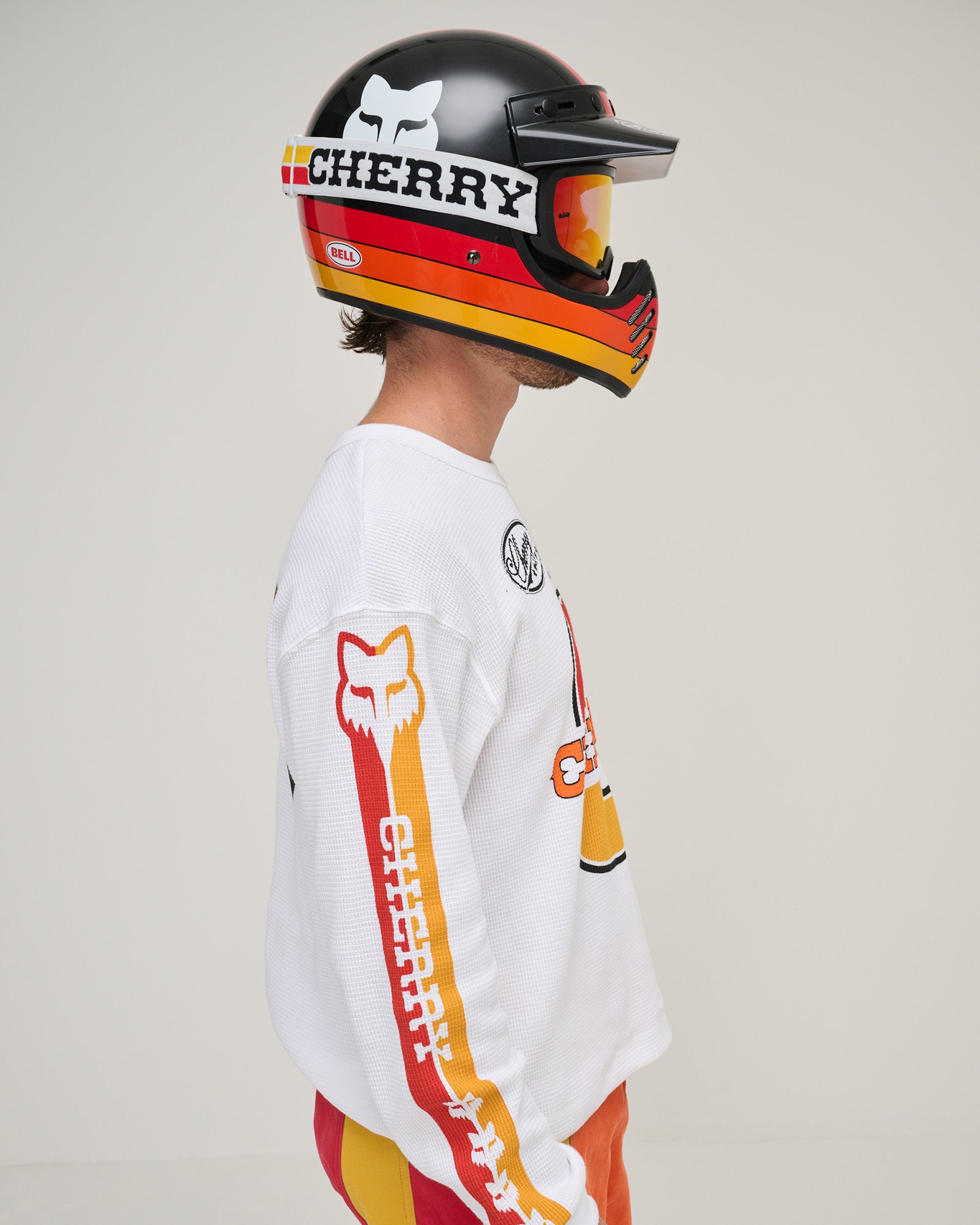 Fox X Cherry Moto-3 Helmet (Black)