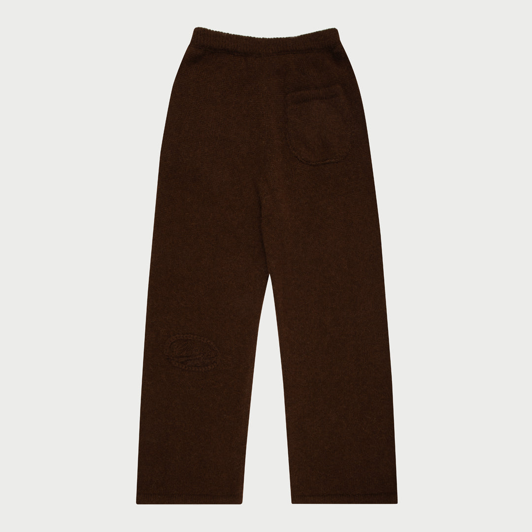 Knit Parachute Sweatpants (Brown)