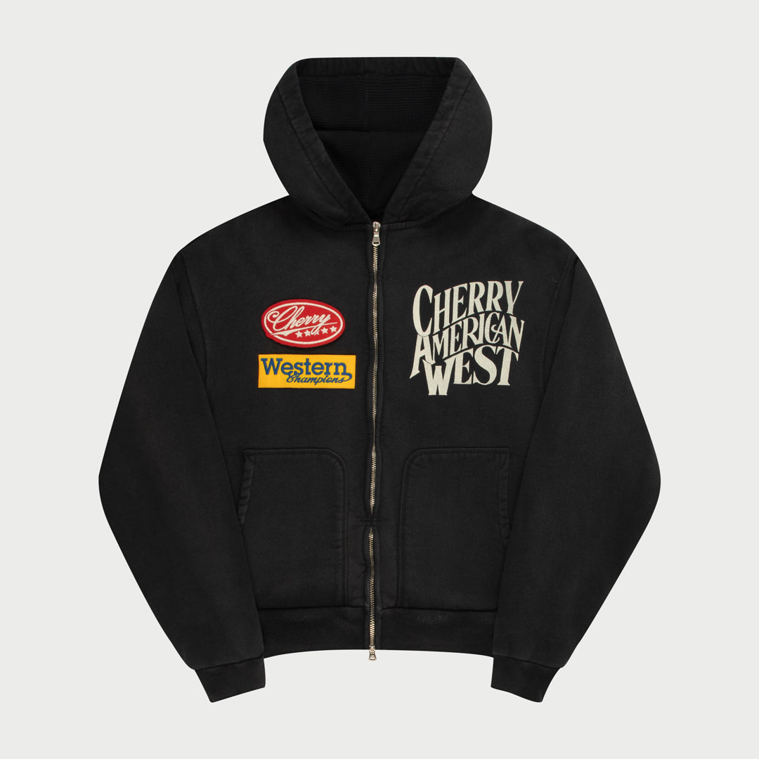 Rodeo Champ Zip Up Hoodie (Black)