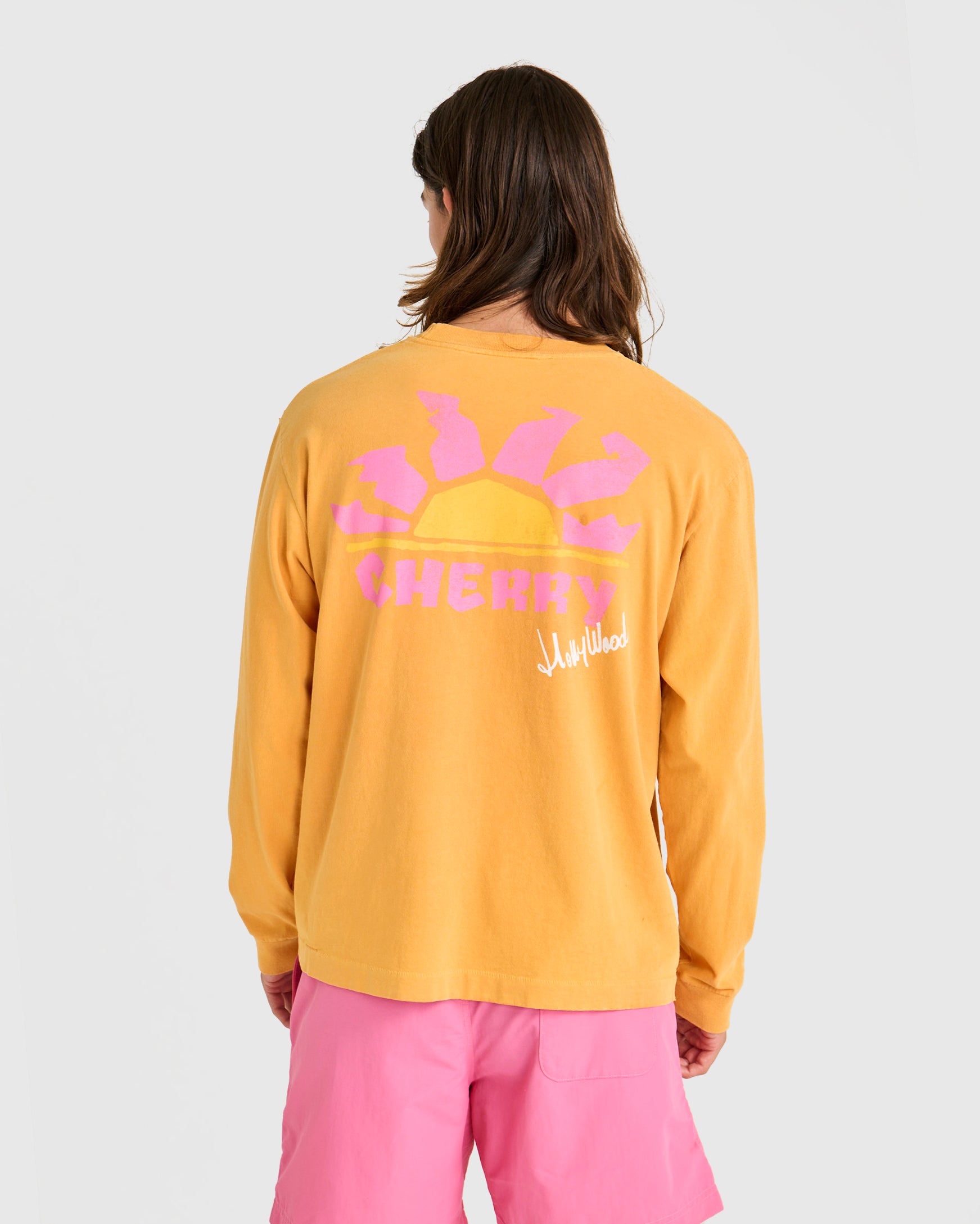 Sunset Pocket Tee L/S (Tangerine)