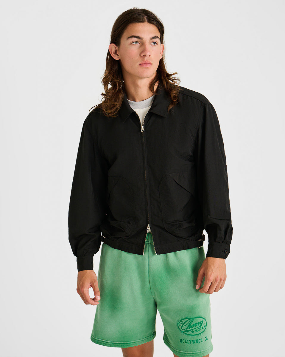 Nylon Running Jacket (Black)