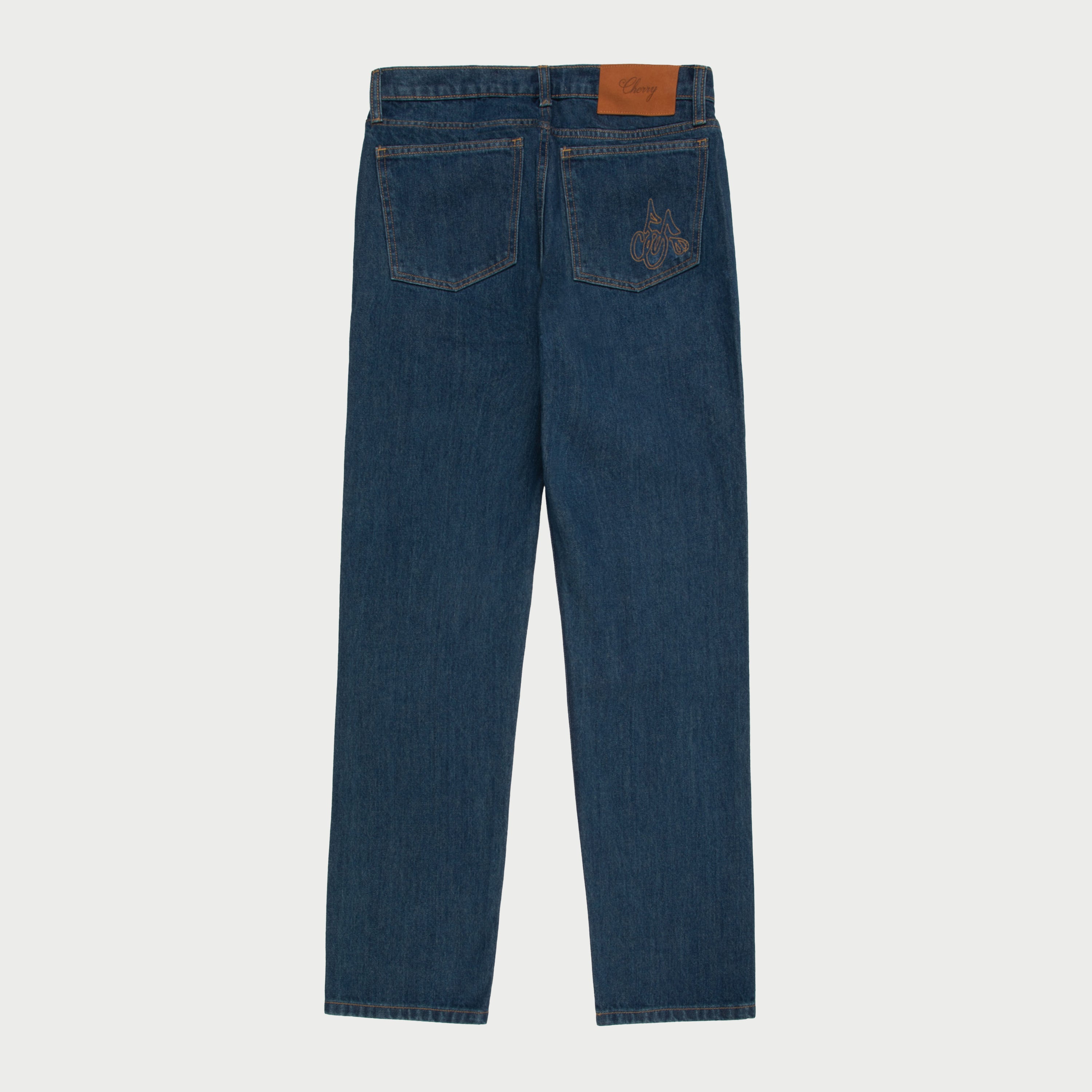 Straight 5 Pocket Jeans (Stone Wash)