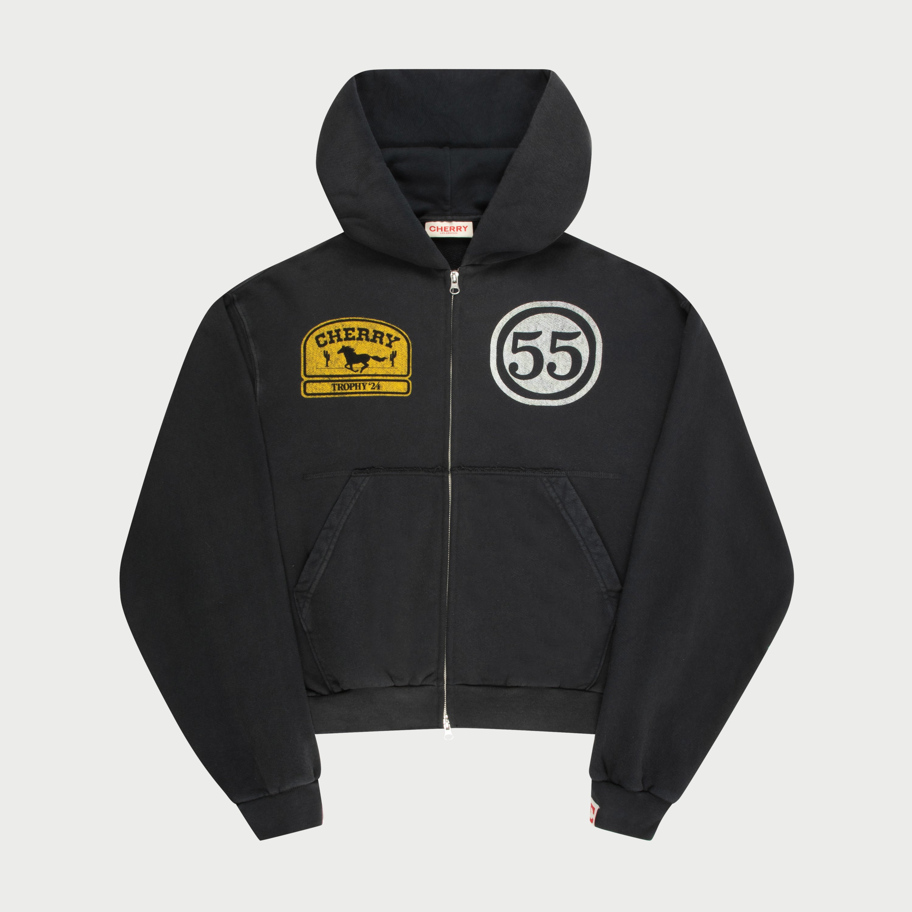 Off Road Zip-Up Hoodie (Vintage Black)