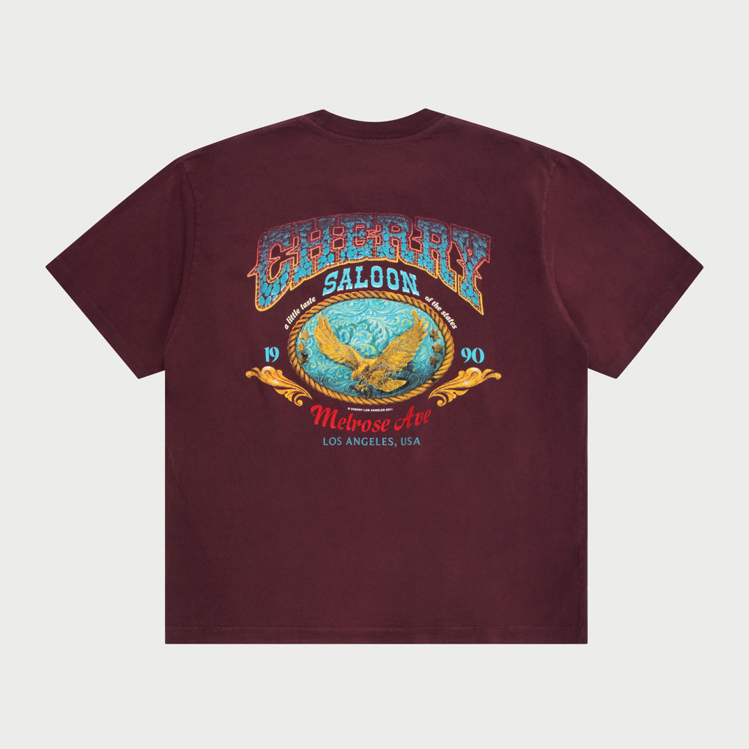 Saloon Pocket T-Shirt (Maroon)