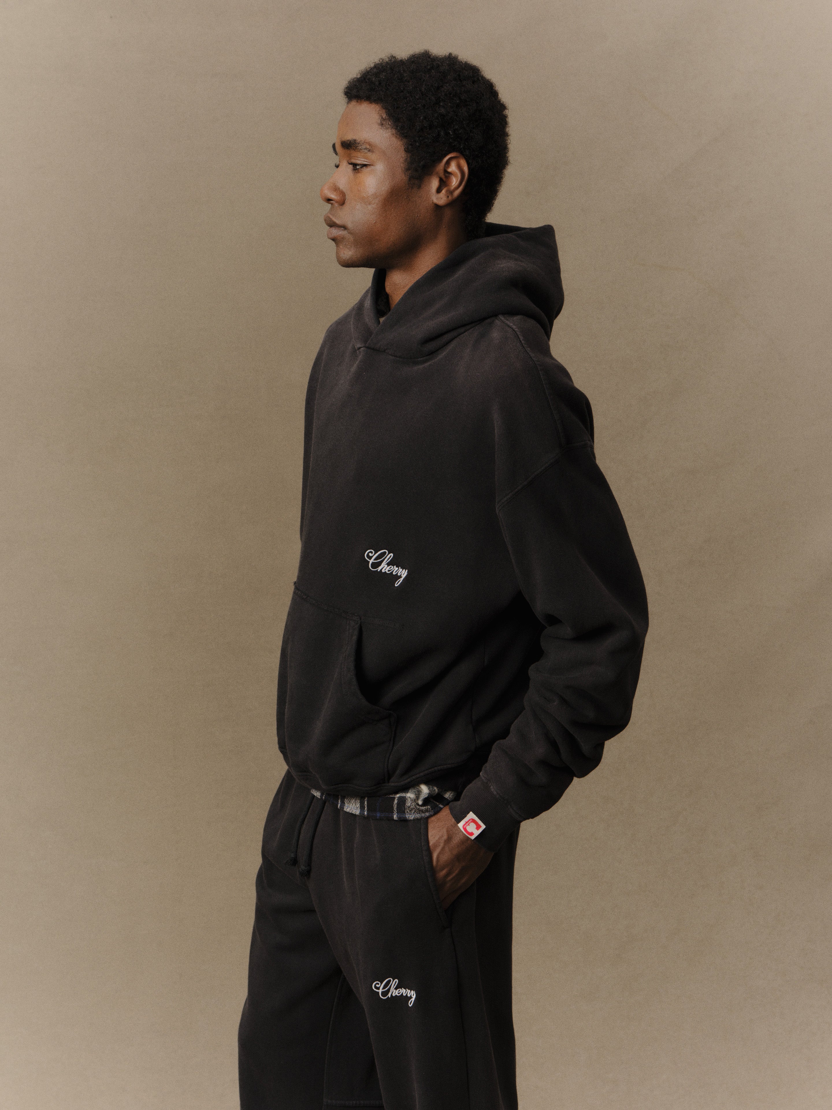 トップス L'Appartement AMERICANA 3/4 Sleeve Sweat American Classic Pullover Hoodie (Vintage Black) – CHERRY LA