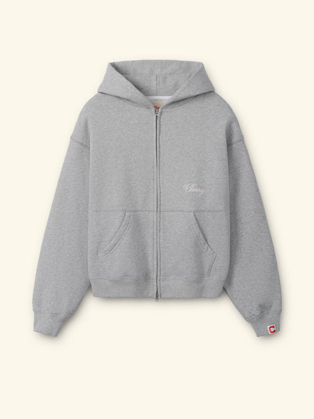 American Classic Zip Hoodie (Heather Grey) – CHERRY LA