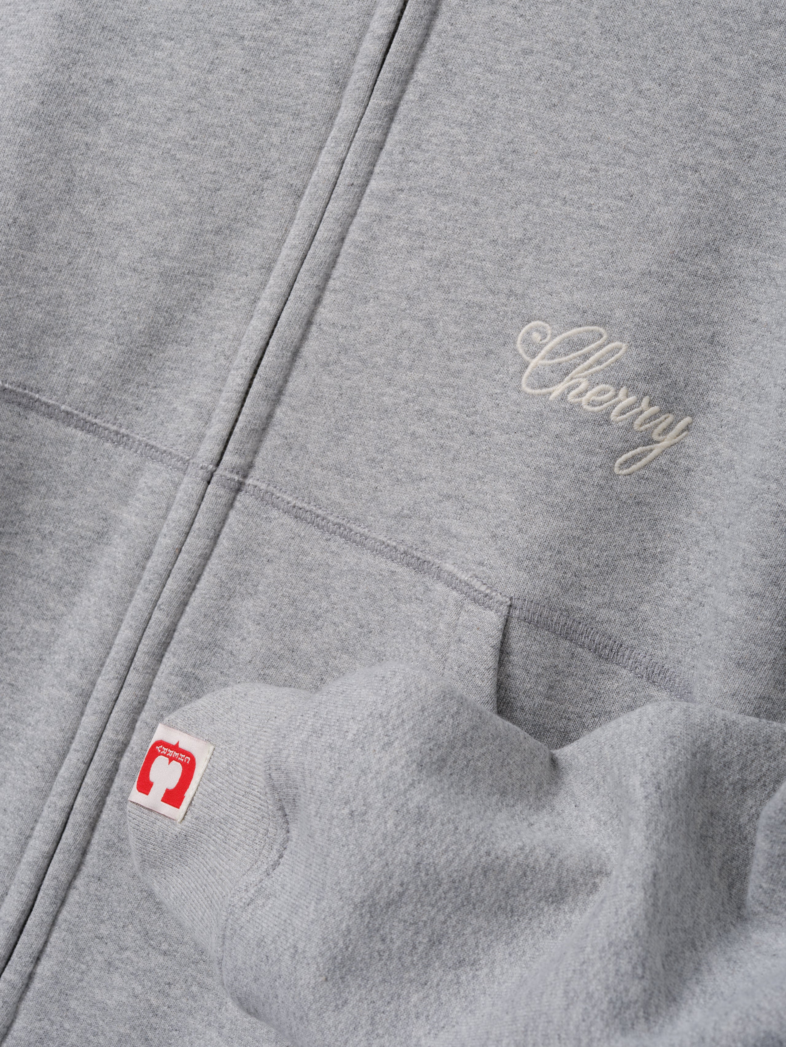 American Classic Zip Hoodie (Heather Grey) – CHERRY LA