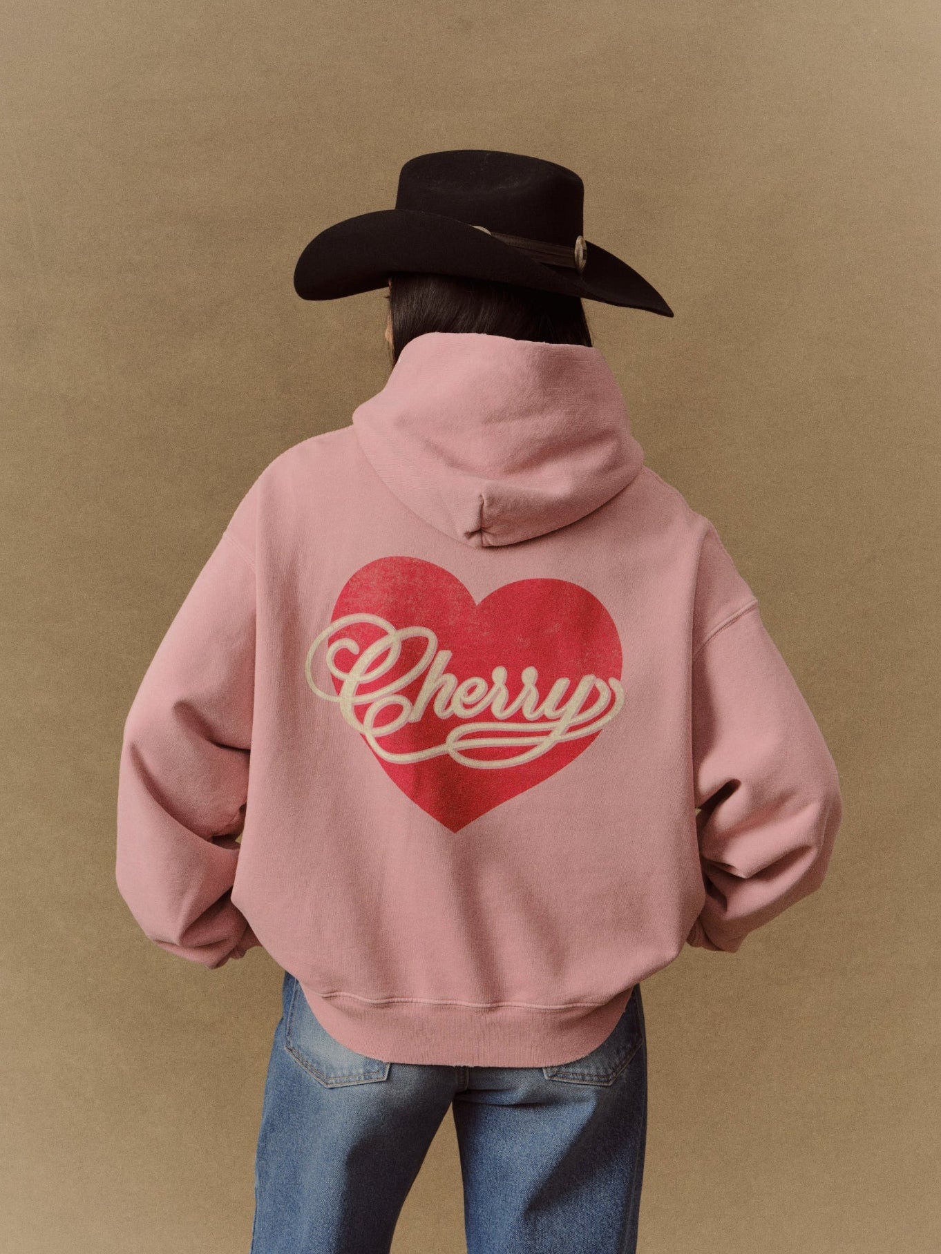 Valentine's Distressed Hoodie (Dusty Pink)