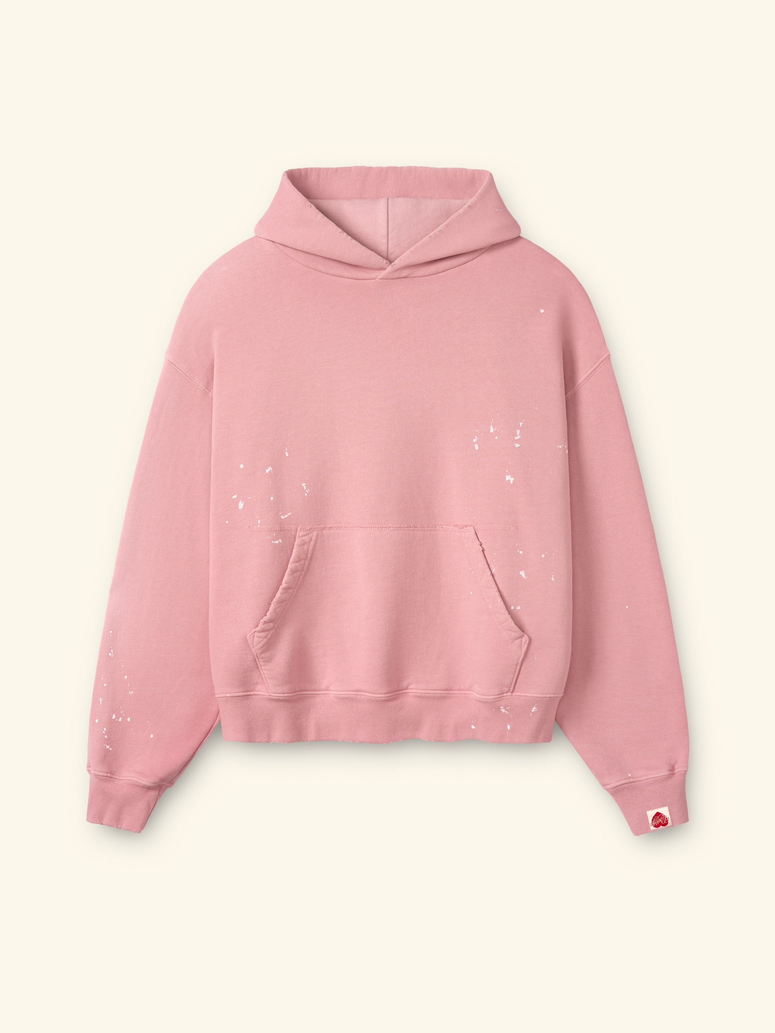 Valentine's Distressed Hoodie (Dusty Pink)