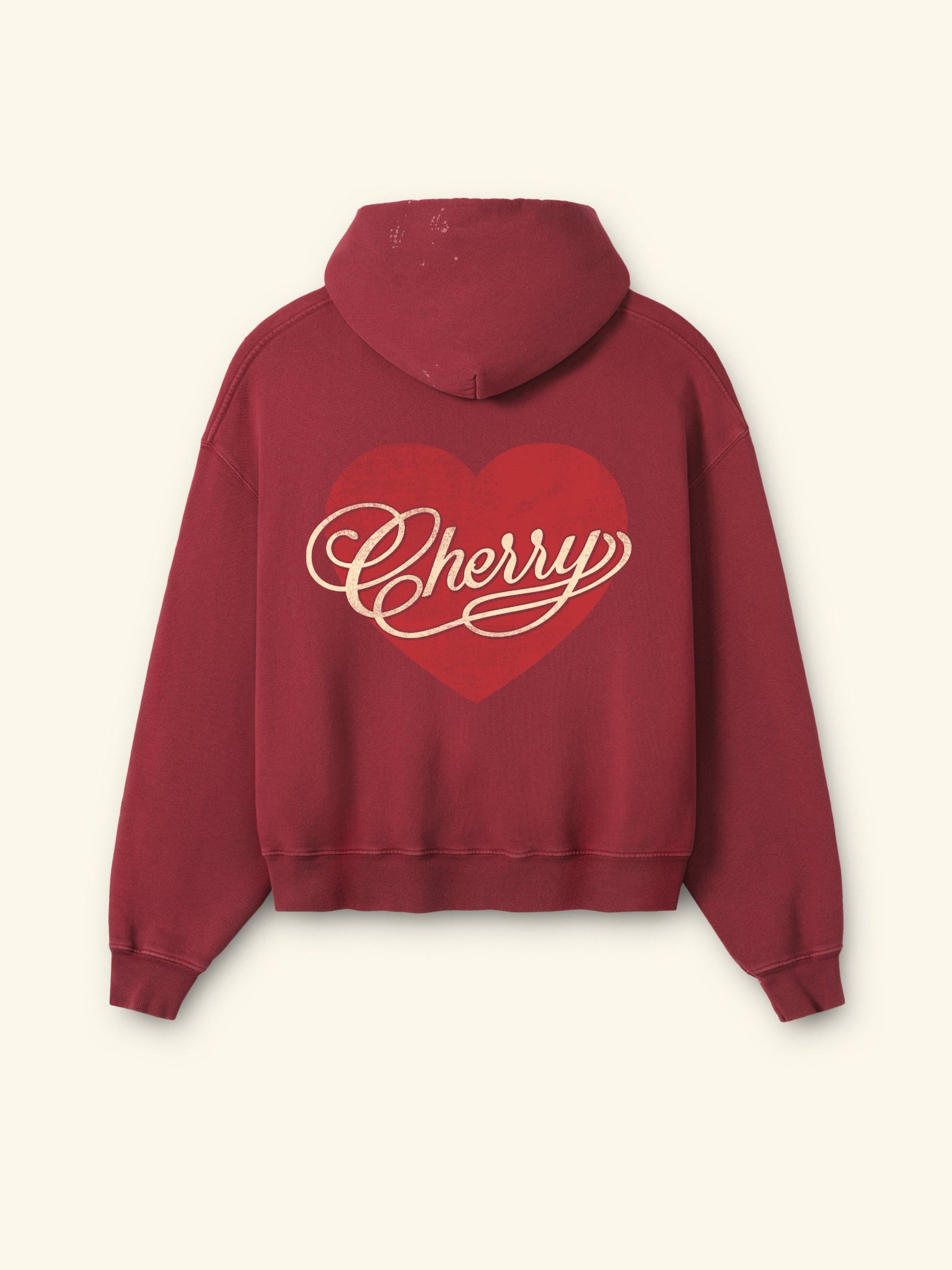 Valentine's Distressed Hoodie (Sun Faded Red)