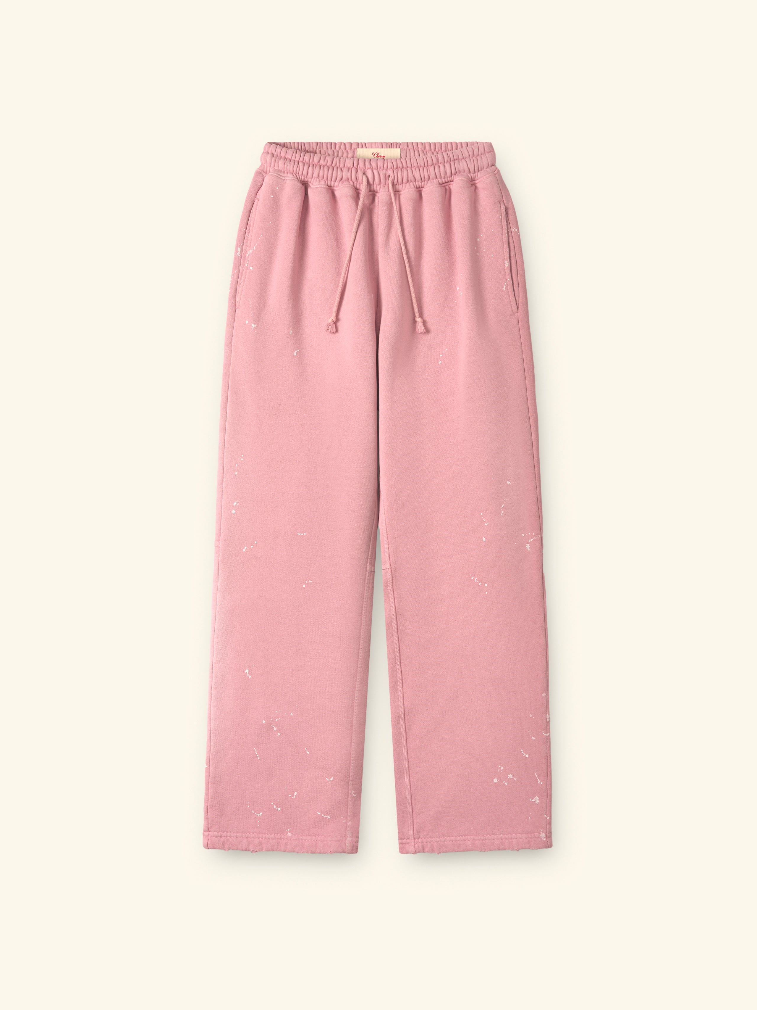 Valentine's Distressed Parachute Sweatpants (Dusty Pink)