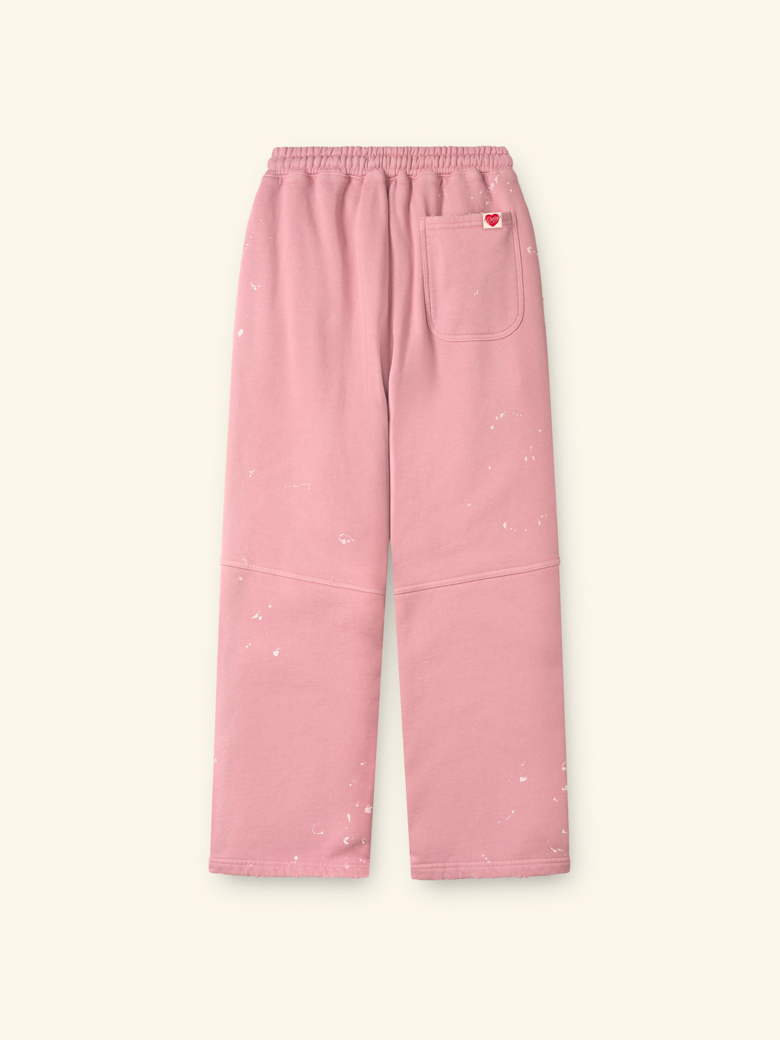 Valentine's Distressed Parachute Sweatpants (Dusty Pink)