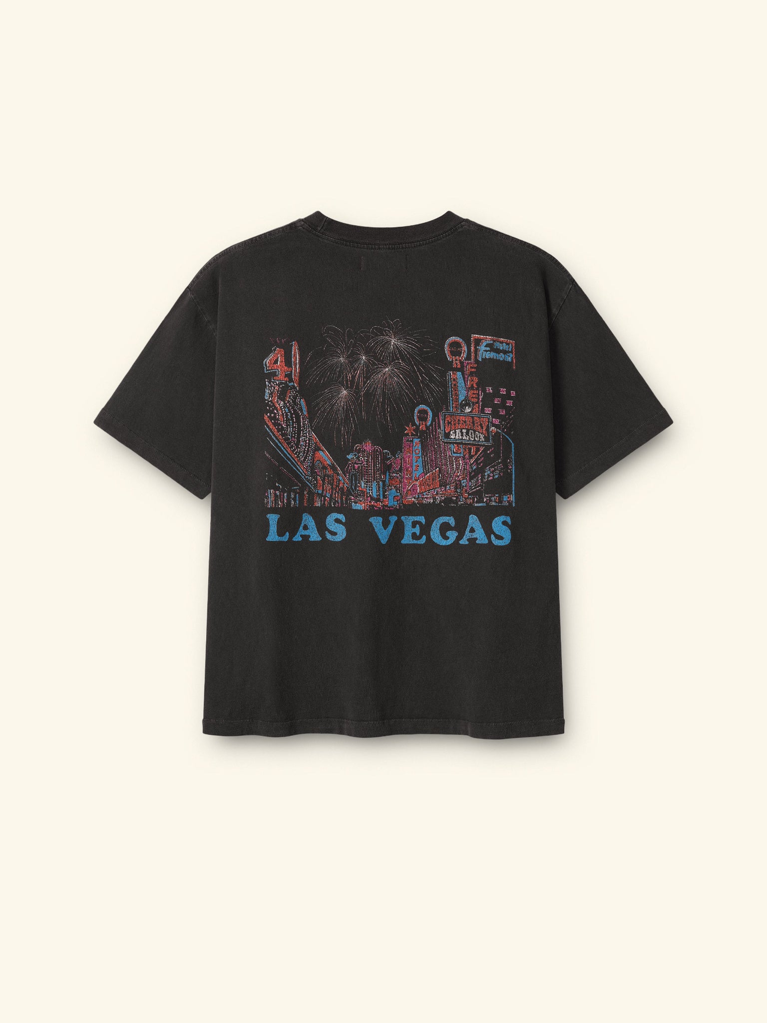 Las Vegas Boxy Pocket T-Shirt (Vintage Black) – CHERRY LA