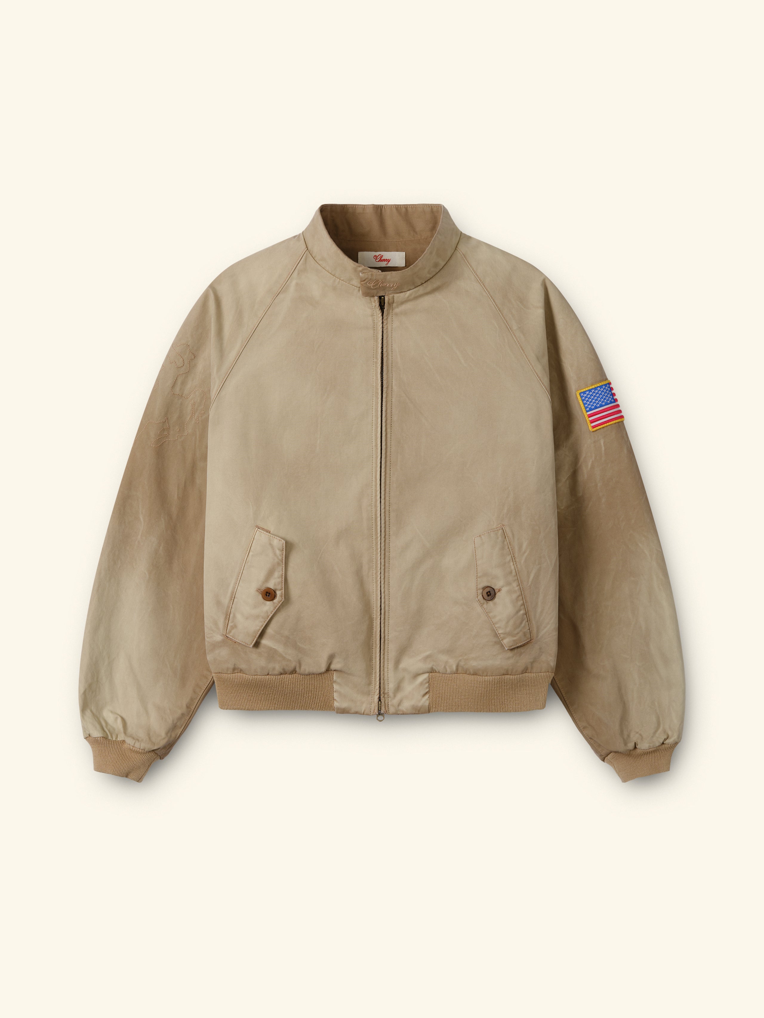 Sun Faded Championship Jacket (Tan)