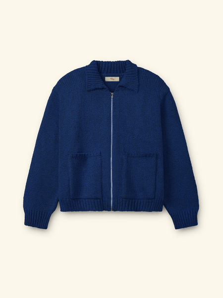 5 Star Knit Zip Jacket (Navy) – CHERRY LA