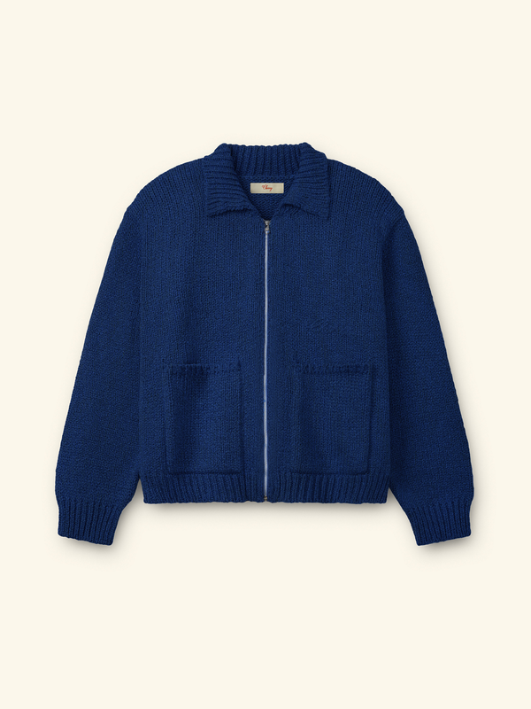 5 Star Knit Zip Up