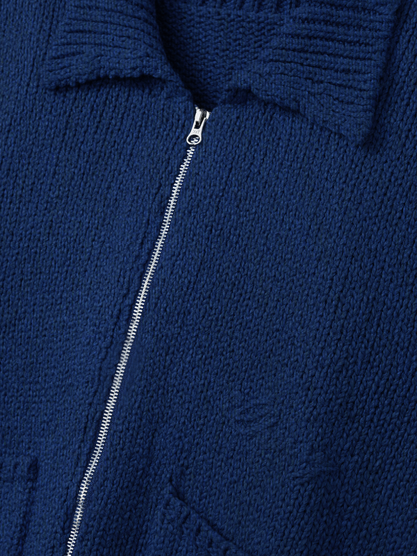 5 Star Knit Zip Up